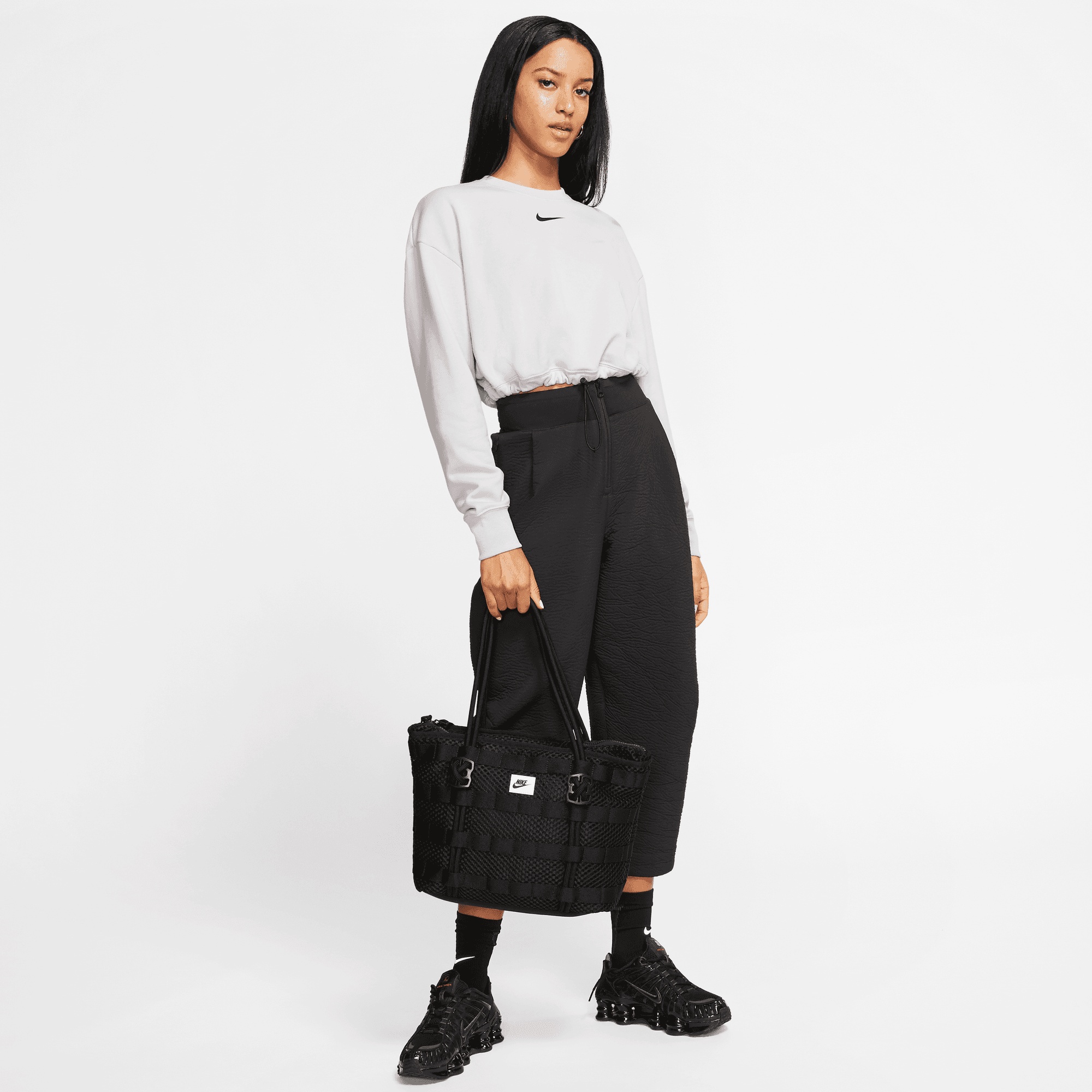 Lightweight AIR TOTE BAG - Eco-Friendly Reusable Shopping Bag (Black) - Perfect for Groceries, Beach Trips & Daily Essentials