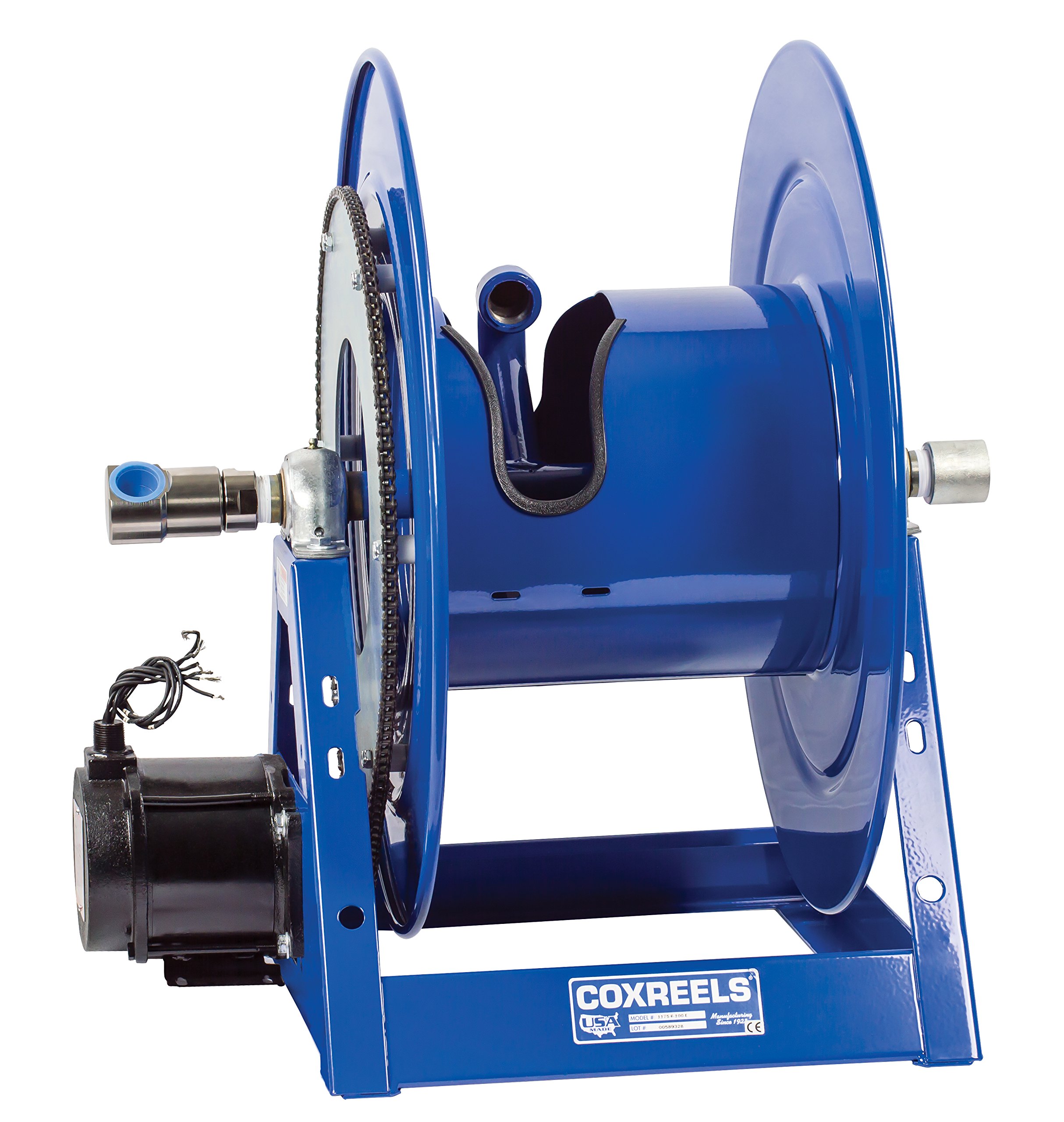 Coxreels 1175-6-135-ED 12V DC Explosion Proof Electric Hose Reel - 1/2HP Motor, 1