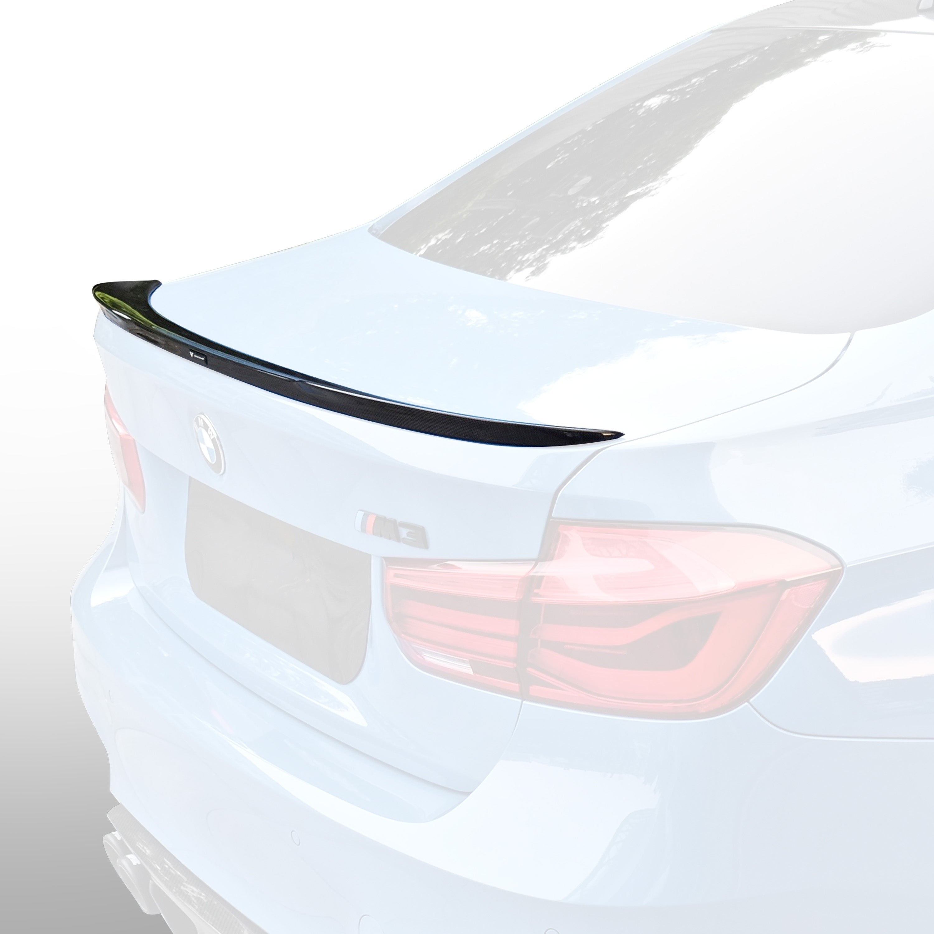 BMW F80 M3 Carbon Fiber V Style™️ EVO Aero Decklid Spoiler - High Performance Rear Wing for F8X M3 (F80 Only) - Perfect for Track Racing & Street Style Enhancement