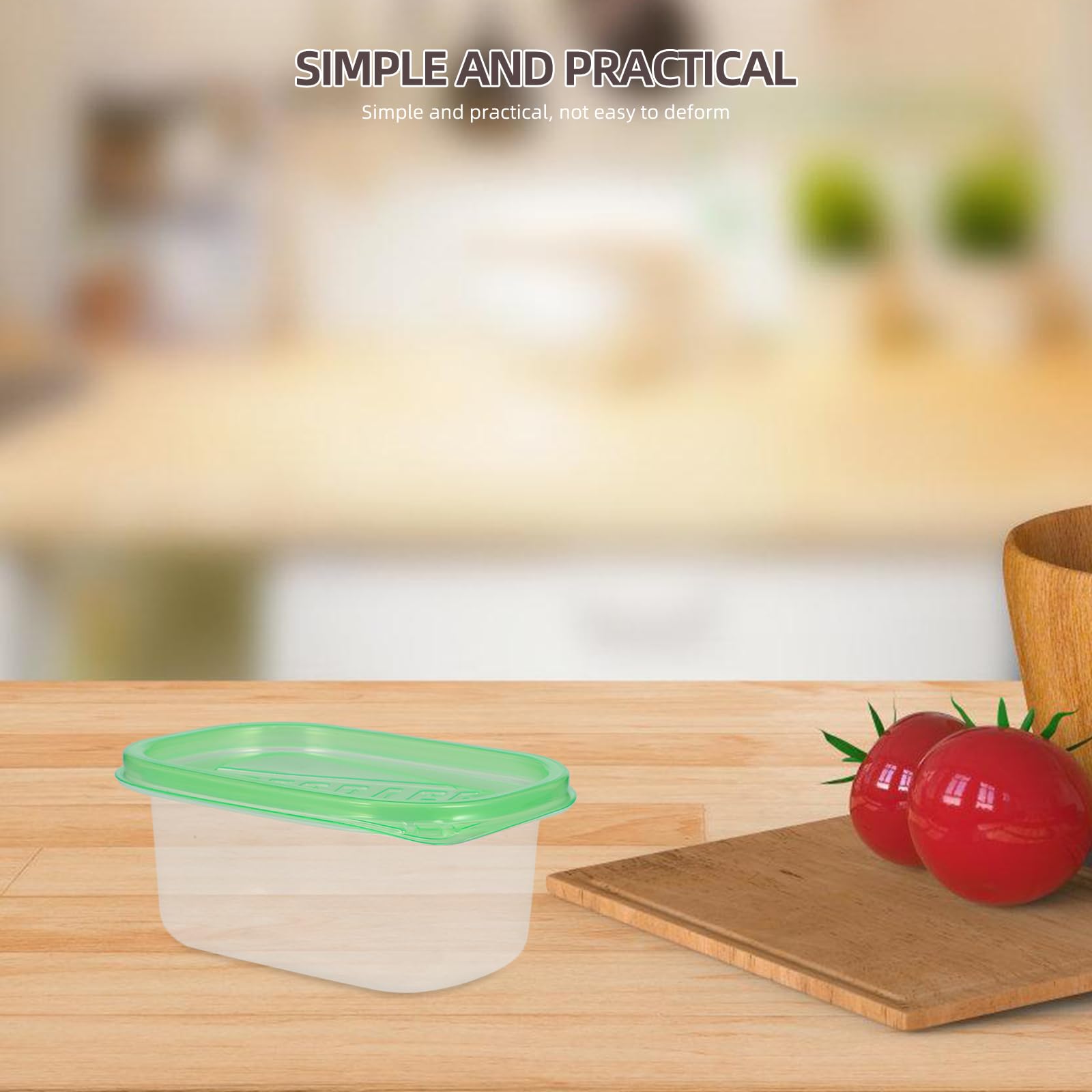 12-Piece Rectangular Plastic Food Storage Containers with Lids - 280ML Disposable Lunch Boxes for Fruits, Cakes & Meal Prep | Airtight Kitchen Containers in Green, Blue, Transparent & Pink | Perfect for Picnics, Office Lunches & Party Snacks