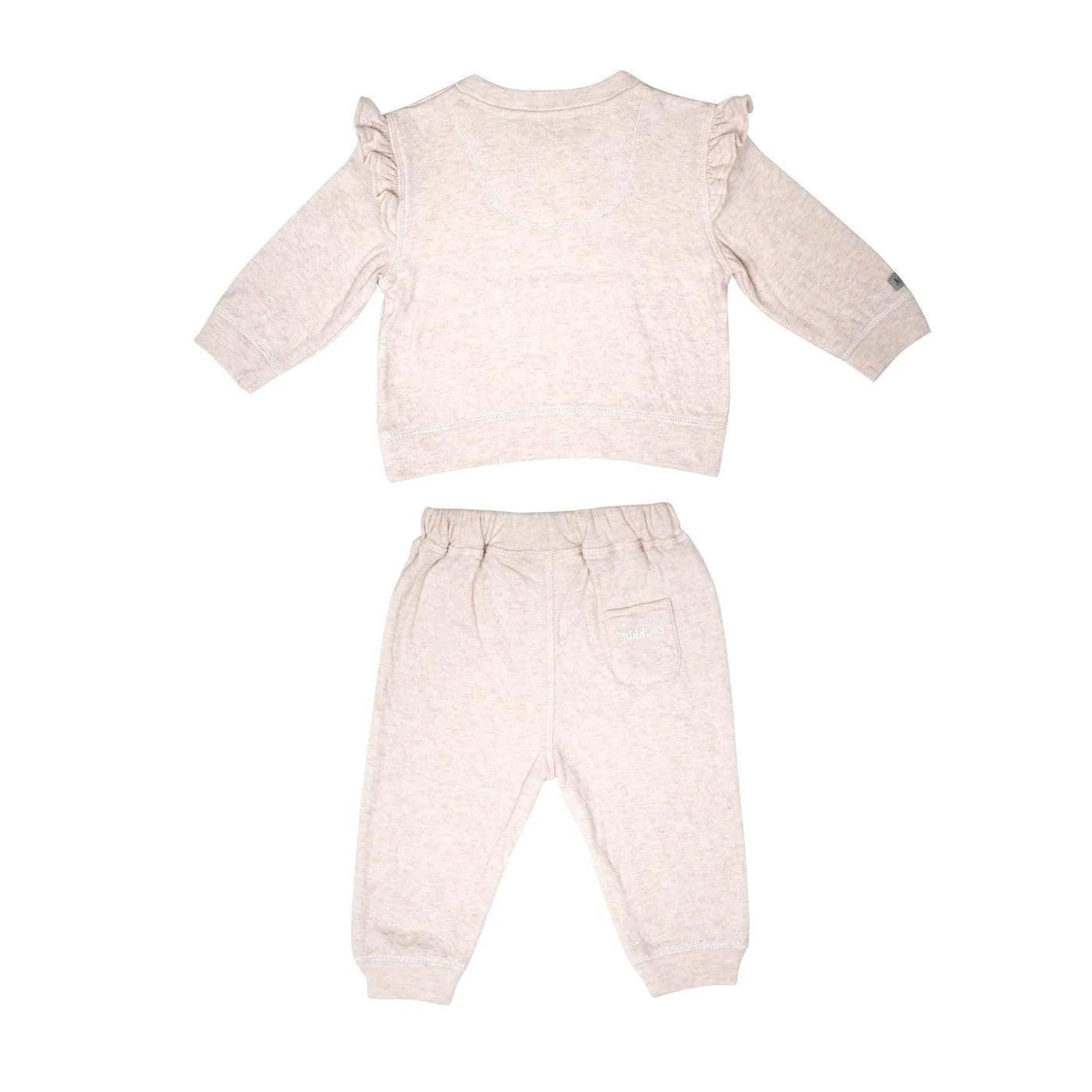 Juddlies 2-Piece Jogger Set for Women - Soft Rosewater Fleck Lounge Wear, Comfortable Tracksuit for Home, Gym & Casual Outfits