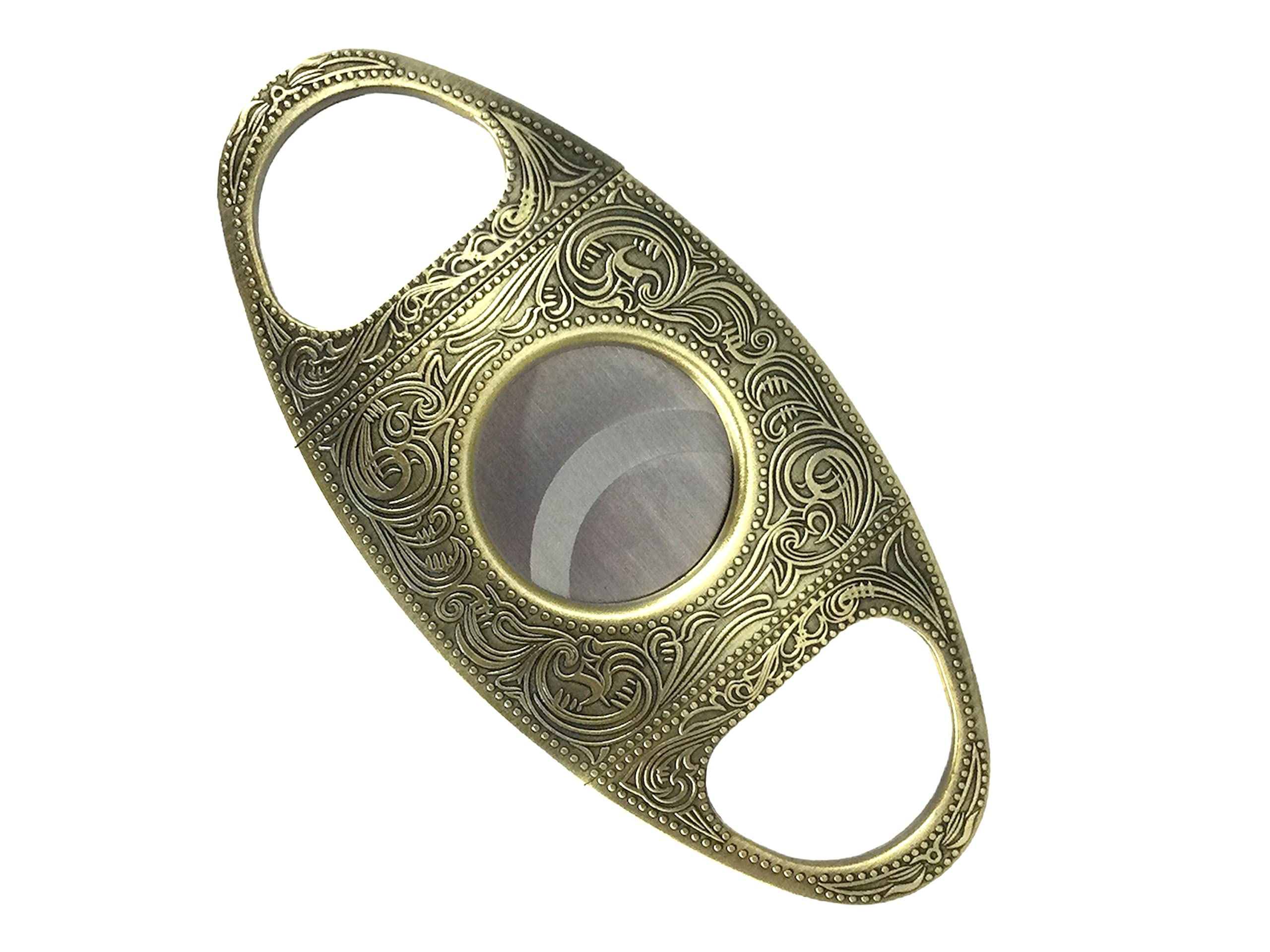 Personalized Visol Wild West Antique Gold Cigar Cutter - Free Laser Engraving - Perfect for Gifts, Collectors & Cigar Enthusiasts