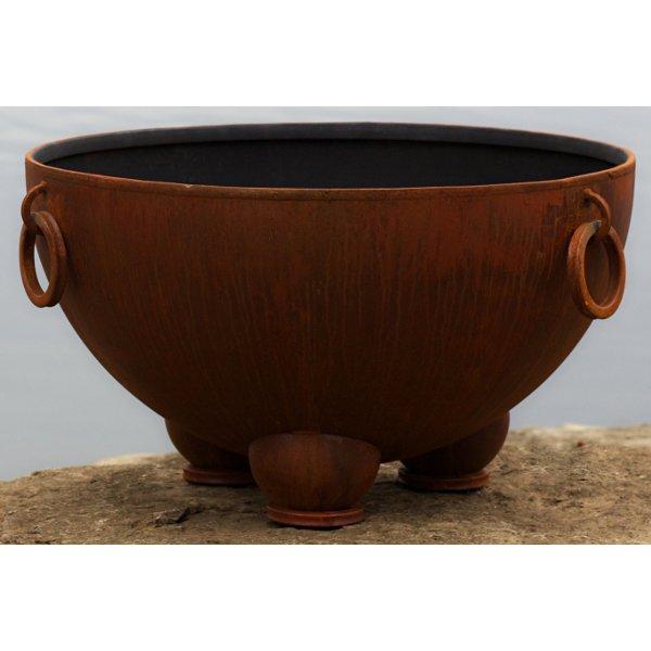 Nepal Fire Pit - Handcrafted Outdoor Fire Pit for Patio, Garden, and Backyard - Perfect for Camping, BBQ, and Relaxing Evenings