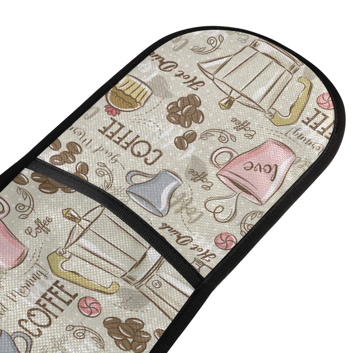 Heat-Resistant Quilted Double Oven Mitts - Extra Long BBQ & Baking Gloves for Kitchen, Coffee Maker & Cooking (Perfect for Grilling, Baking, Roasting & Handling Hot Pots/Pans)