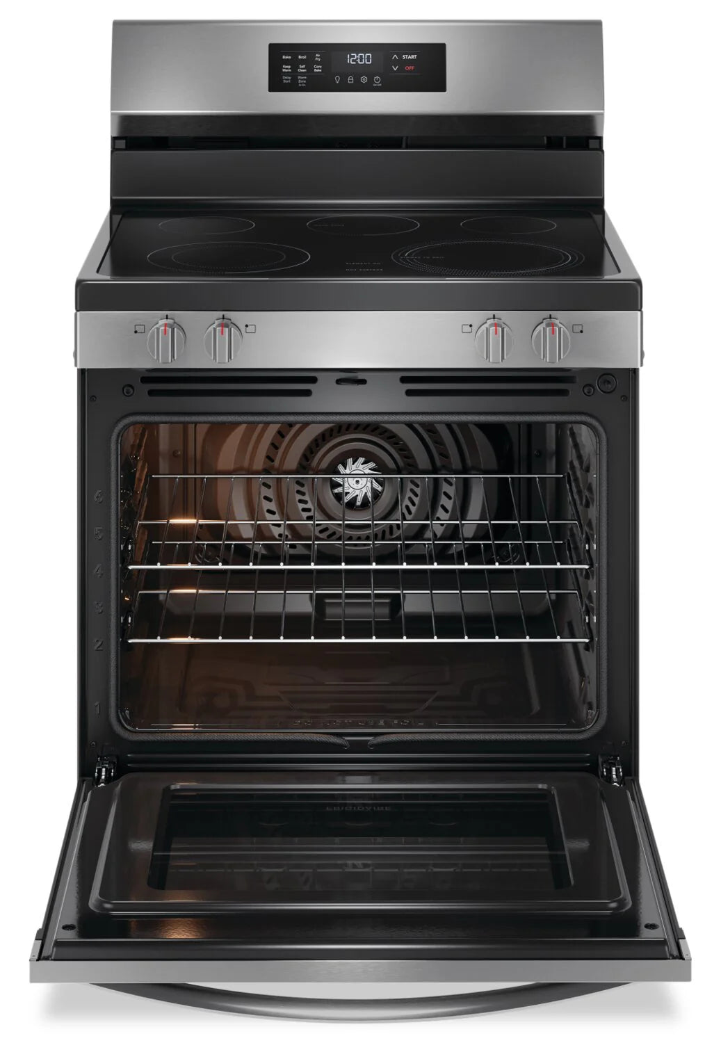 Frigidaire FCRE308CAS 30 Inch Stainless Steel Electric Range with Air Fryer - Perfect for Baking, Roasting & Air Frying in Modern Kitchens