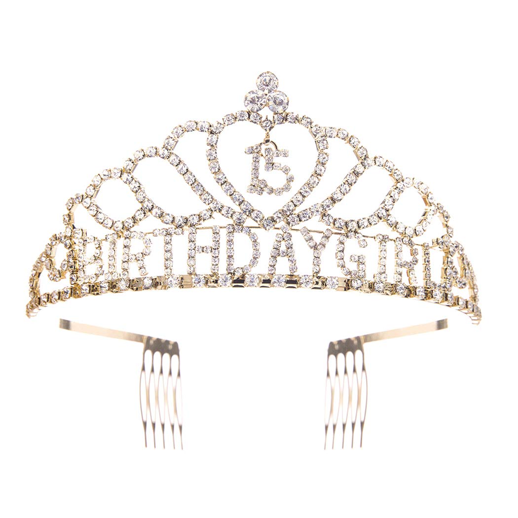 Sparkly Rhinestone Tiara Crown for Women's Birthday Party
