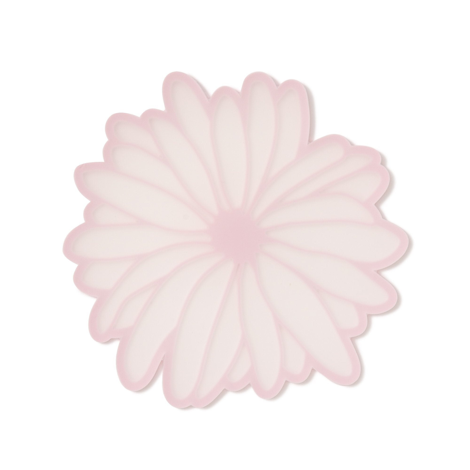 Gerbera Flower Coasters Set of 4 - Light Pink Floral Drink Coasters for Coffee Table, Bar, Dining Room - Absorbent & Durable Home Decor Accessories