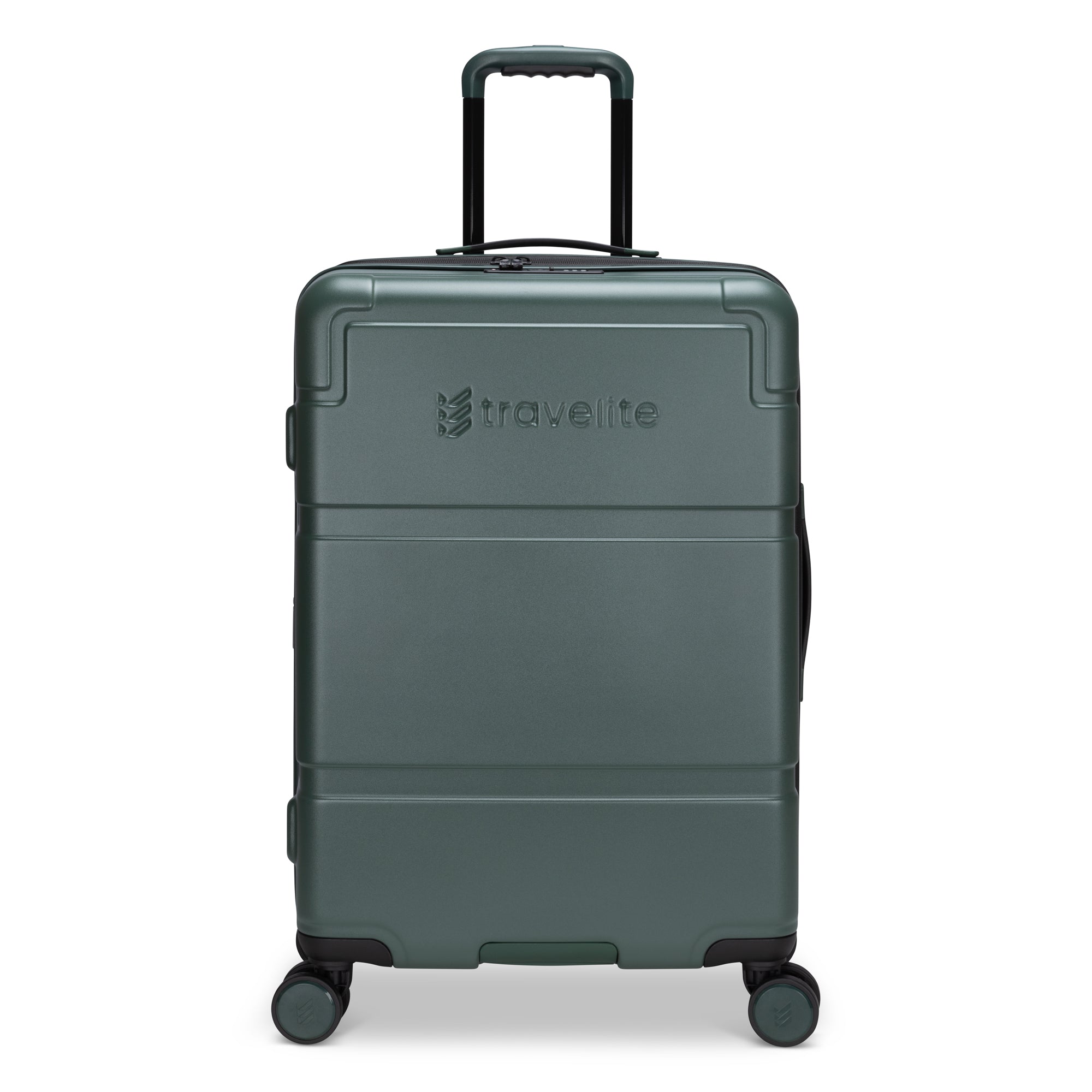 Travelite Expandable Polycarbonate Spinner Luggage - Medium Size Lightweight Suitcase for Business Travel & Vacation | Durable Carry-On with 360° Wheels