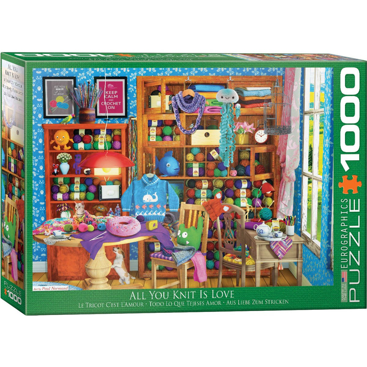 All You Knit is Love Pz1000 - Premium Knitting Kit for Beginners & Experts - Perfect for DIY Crafts, Gifts, and Home Decor Projects