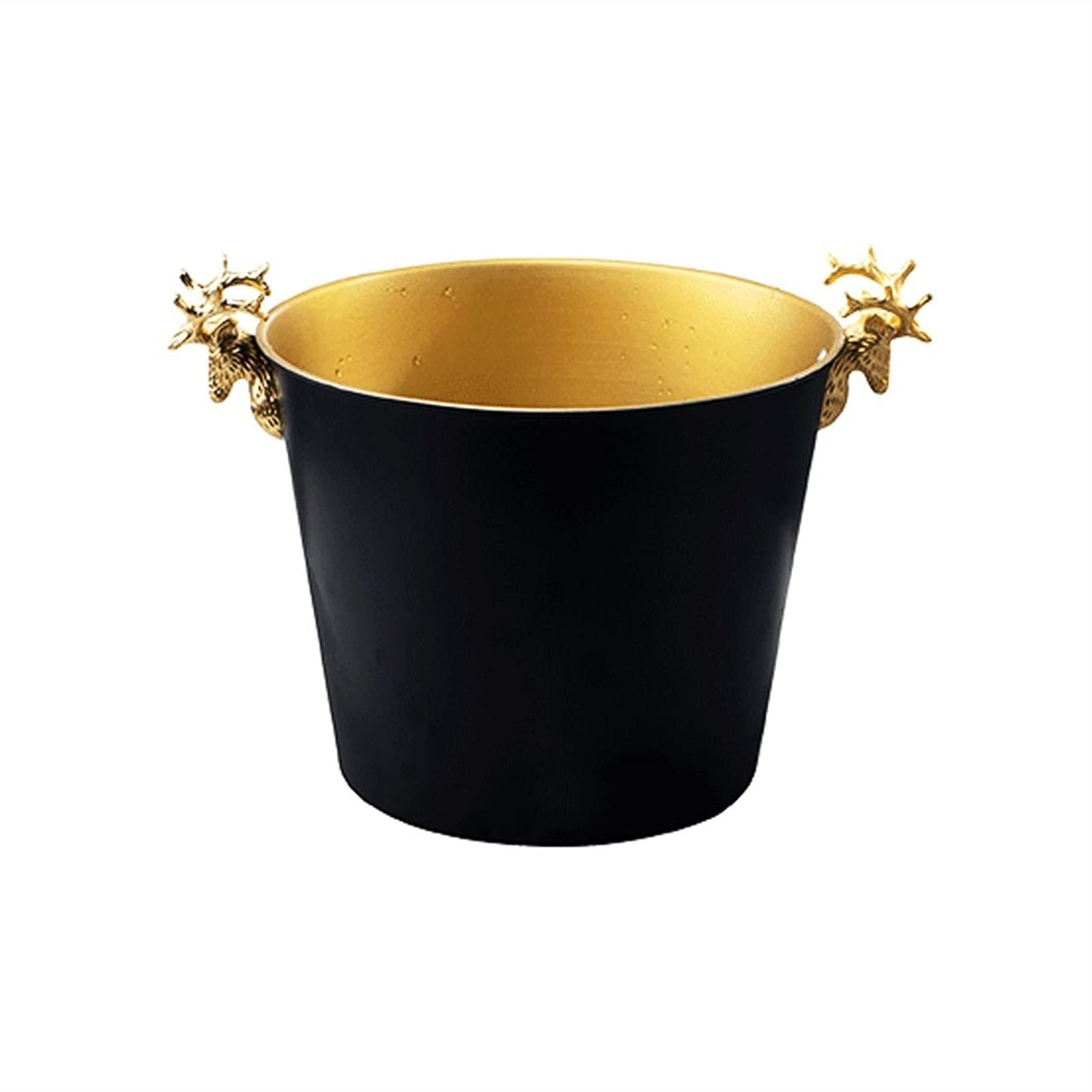 Premium Large Capacity Stainless Steel Ice Bucket - Thick Insulated Champagne & Wine Cooler for Home, Bar, Restaurant, Parties (Black) - Perfect for Chilling Wine, Champagne & Beverages at Events & Gatherings