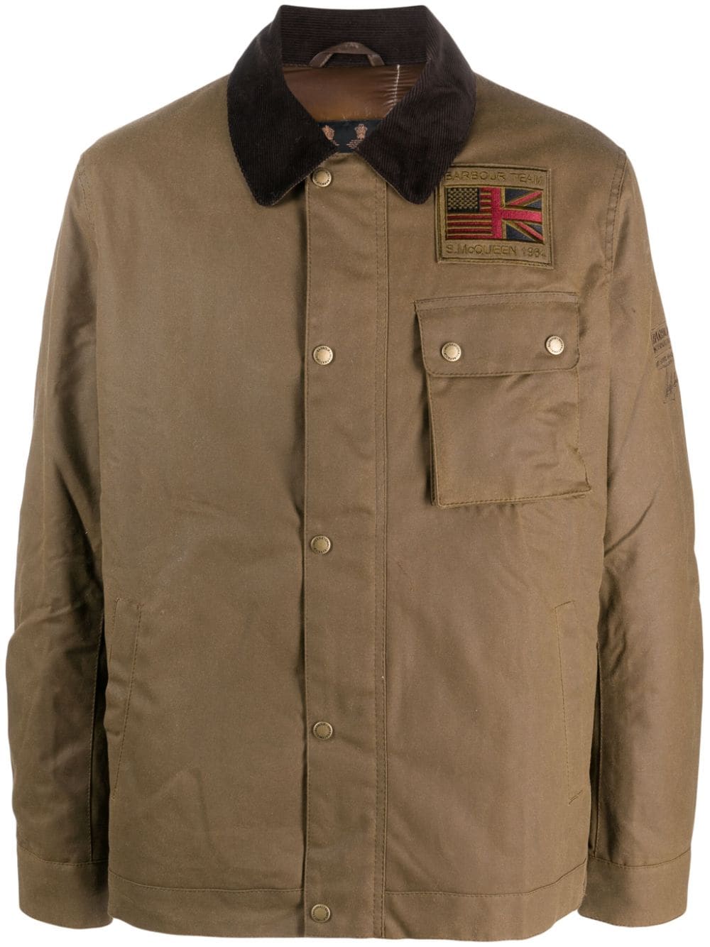 BARBOUR INTERNATIONAL Beige Jacket for Men & Women - Classic Vintage Style Waxed Cotton Coat - Perfect for Outdoor Adventures, Hiking & Casual Wear