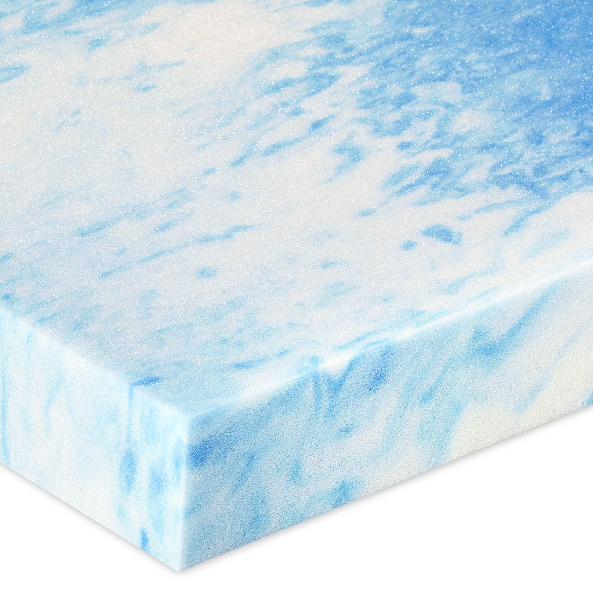 SealyChill Gel Memory Foam Mattress Topper 1.5 Inch - Cooling Full Size Mattress Pad for Pressure Relief & Pain Relief - Breathable White Bed Topper for Hot Sleepers & Side Sleepers