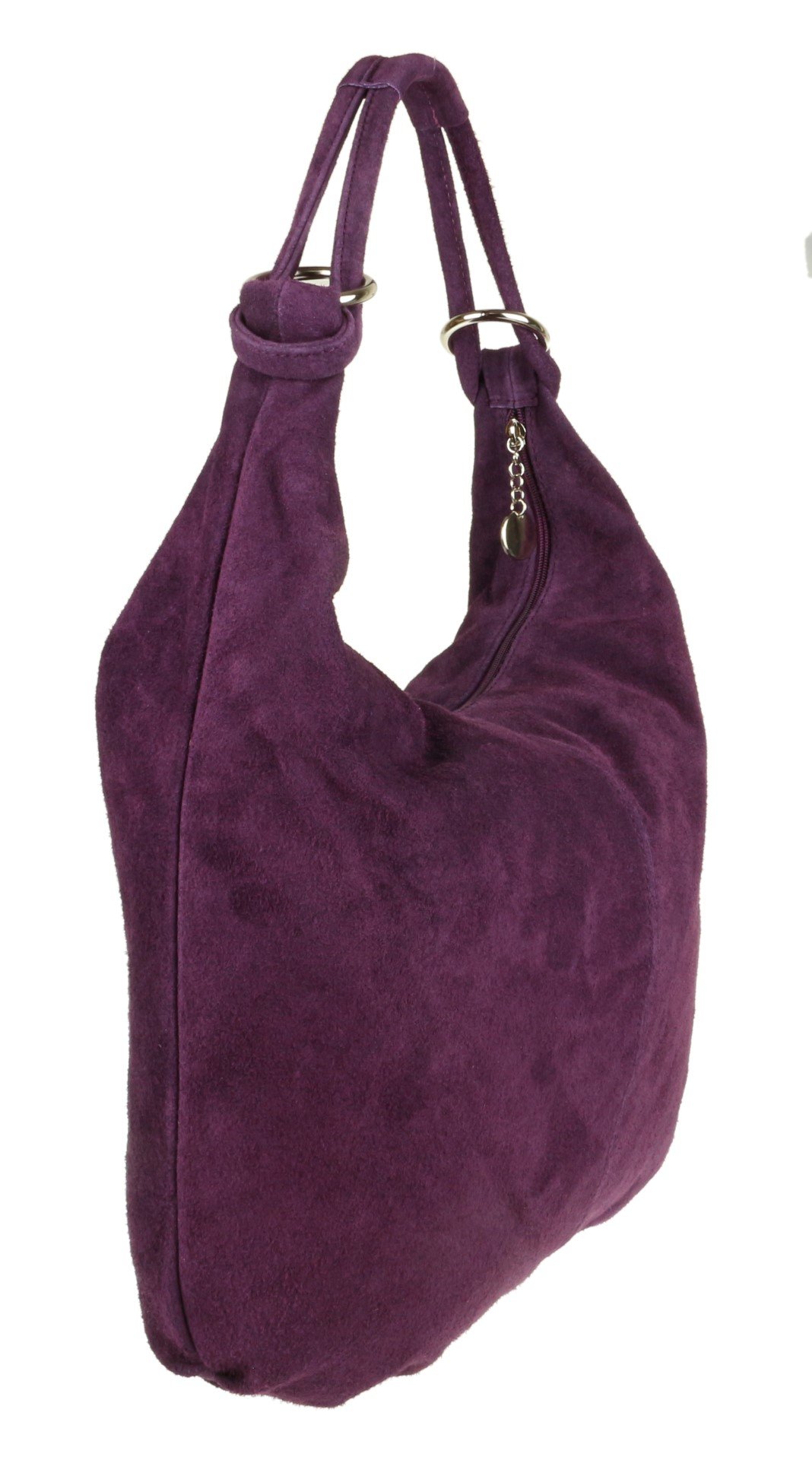 Stylish Women's Hobo Shoulder Bag - Genuine Italian Suede Leather Handbag for Ladies | Perfect for Work, Travel & Everyday Use