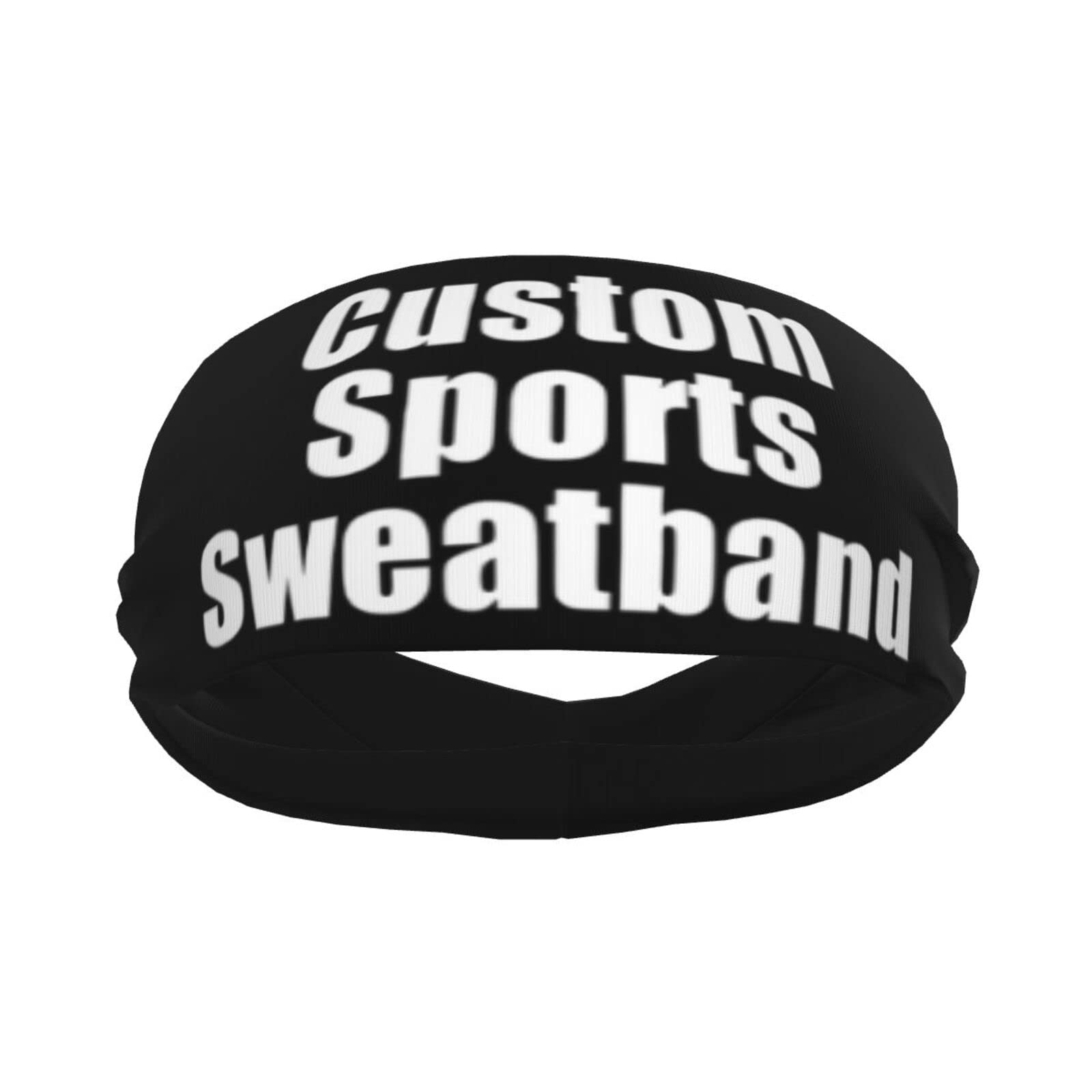 Custom Personalized Sport Headbands for Men & Women - Moisture Wicking Sweatband with Photo Printing - Stretchy Hairbands for Gym, Running, Yoga, Cycling, Basketball & Football - Perfect for Workouts, Sports & Outdoor Activities