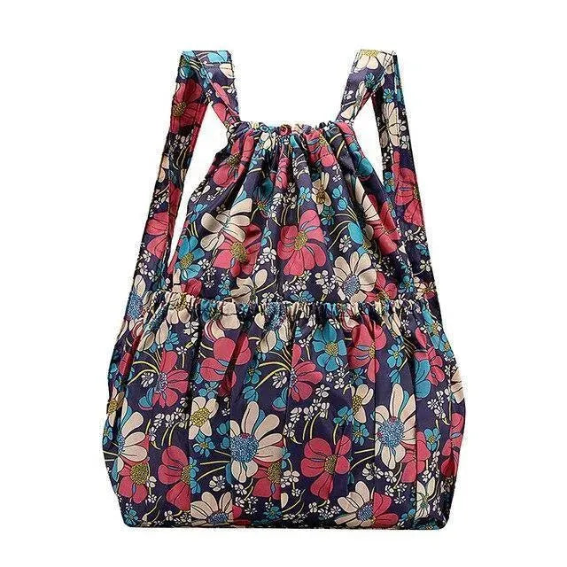 Vintage Printed Ethnic Backpack - Stylish Boho Travel Bag for Women & Men - Perfect for Hiking, Festival, College & Daily Use