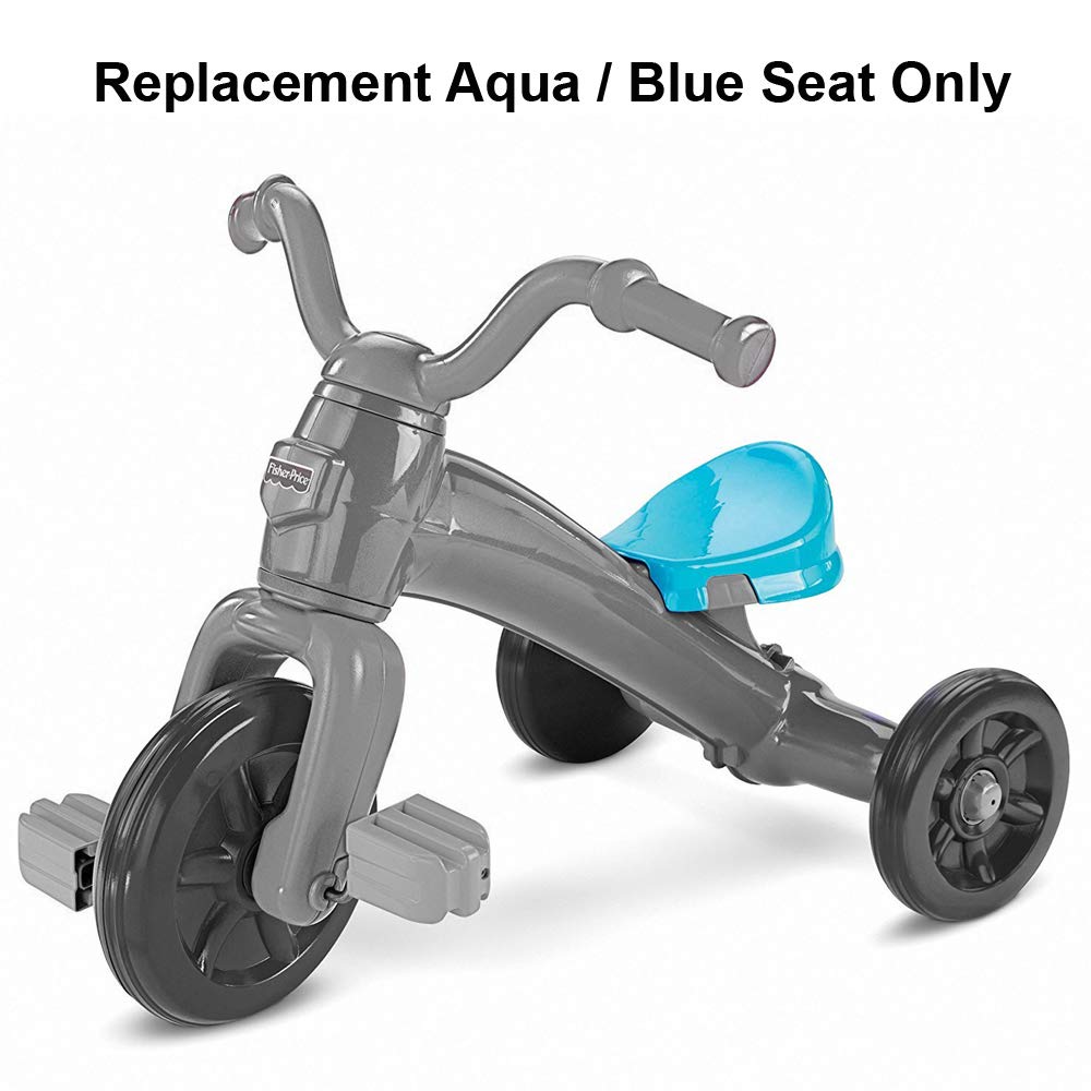 Fisher-Price Tricycle Replacement Seat - Compatible with R0322 & P6831 Grow-with-Me Trike - Aqua Blue Color - Perfect for Kids' Outdoor Play & Bike Repair