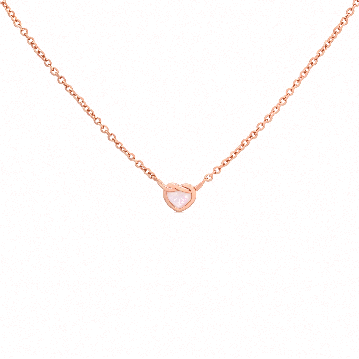 Rose Gold Paulette Necklace for Women - Elegant Layering Necklace, Dainty Gold Plated Chain Jewelry Gift for Her - Perfect for Valentine's Day, Anniversary & Date Night