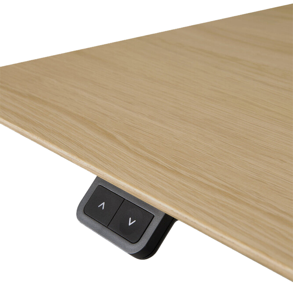 Adjustable Rectangle Desk with Cable Management - 160cm Office Desk in Oak & White | Perfect for Home Office, Study & Workspace Organization