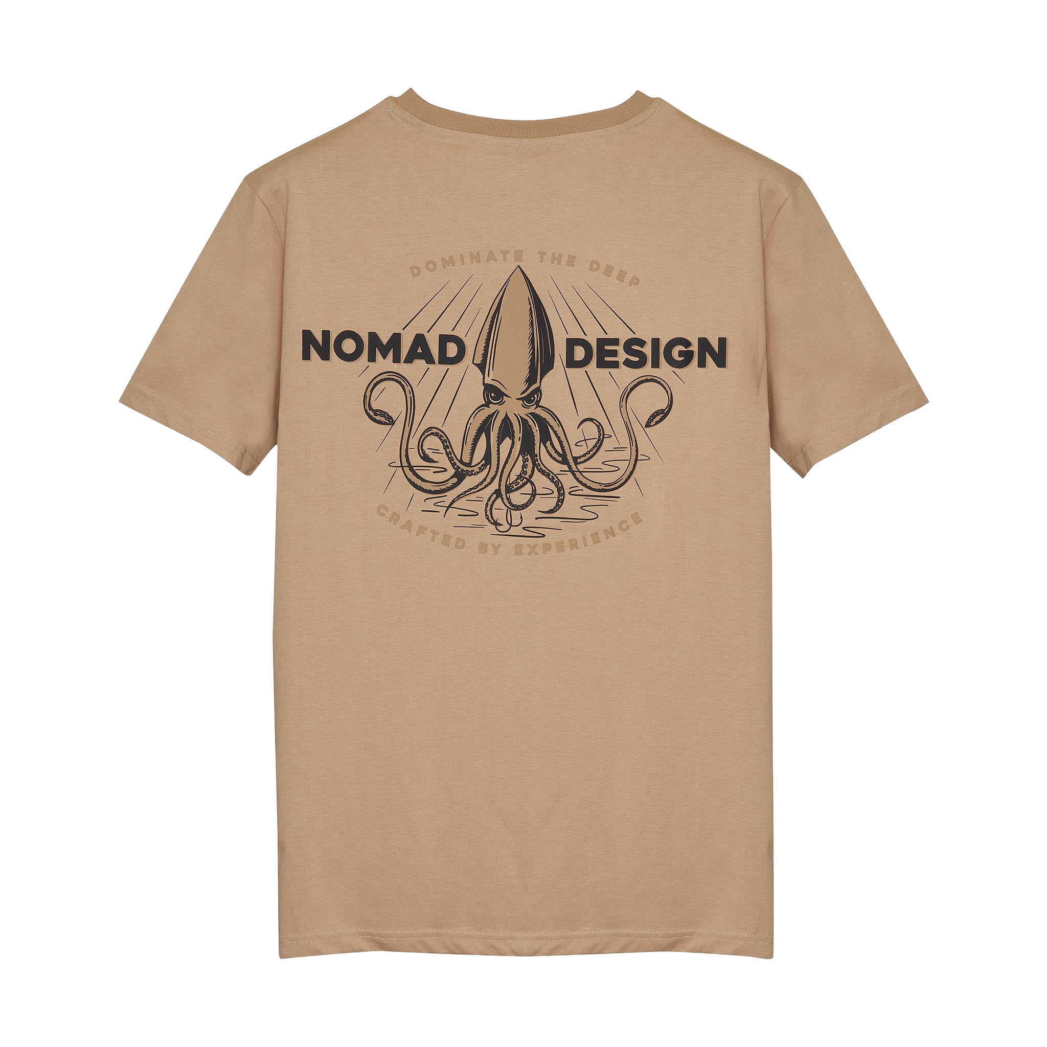 Premium Squidtrex™ Tan T-Shirt - Soft Cotton Men's Tee for Casual Wear & Outdoor Activities
