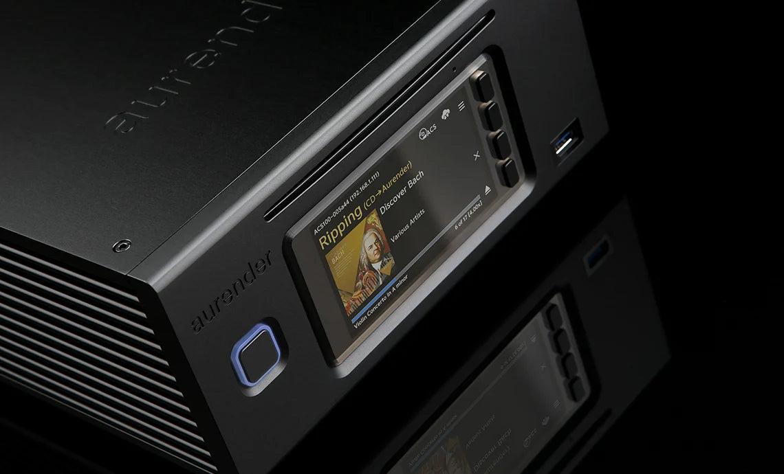 Aurender ACS100 High-End Network Audio Transport, CD Ripper & Music Server - Perfect for Audiophiles & Home Theater Systems