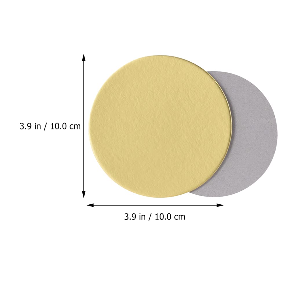 50pcs Gold Cake Base Boards - Sturdy Cardboard Cake Bottom for Desserts, Birthday Cakes & Display - Perfect for Baking, Serving & Party Decorations