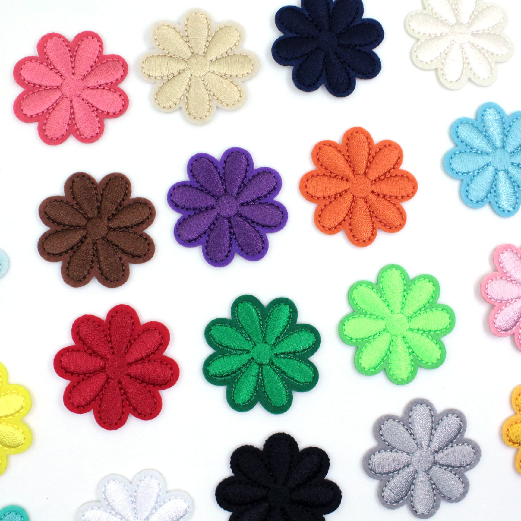 20pcs Sunflower Iron On & Sew On Embroidery Patches for DIY Crafts - Decorate Jeans, Jackets, Bags, Tablecloths & Fabric Sofas | Perfect for Clothing Upgrades & Home Decor Projects