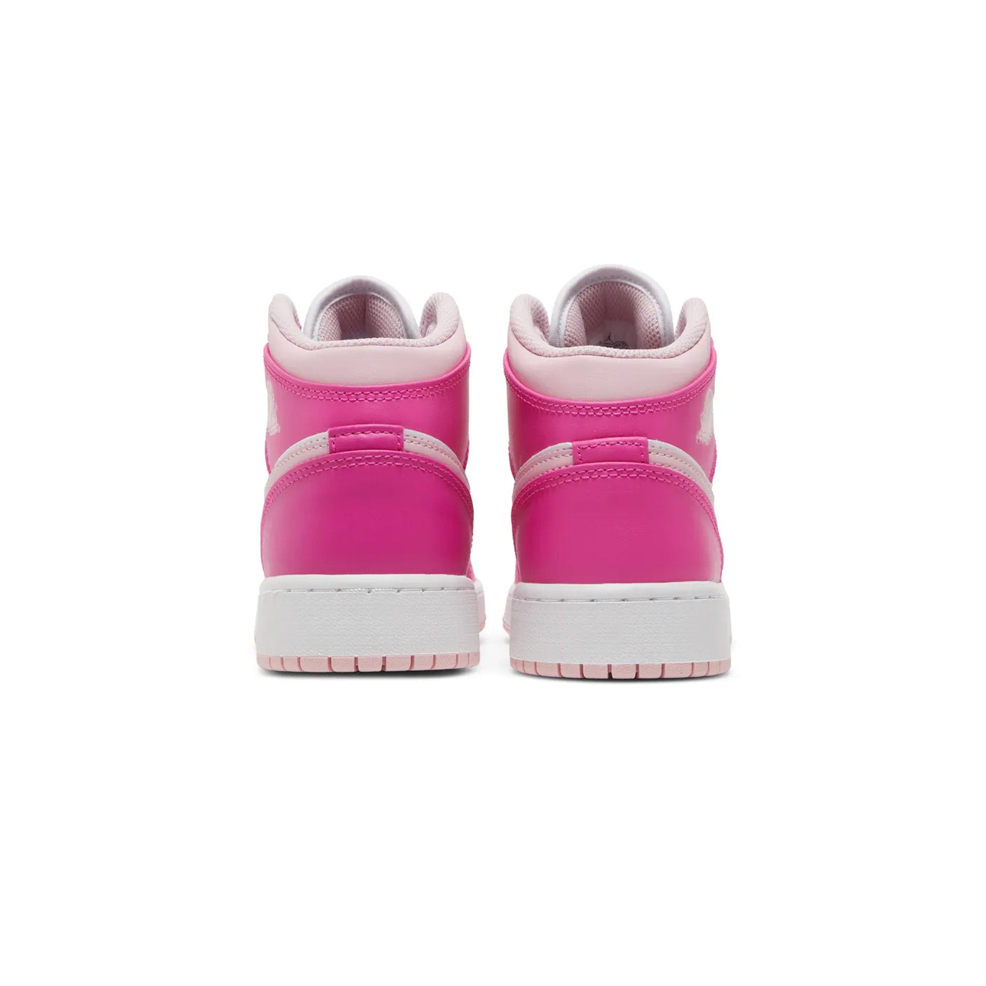 Air Jordan 1 Mid 'Fierce Pink' GS Basketball Shoes for Girls - Stylish Pink Sneakers for School, Sports & Streetwear Fashion