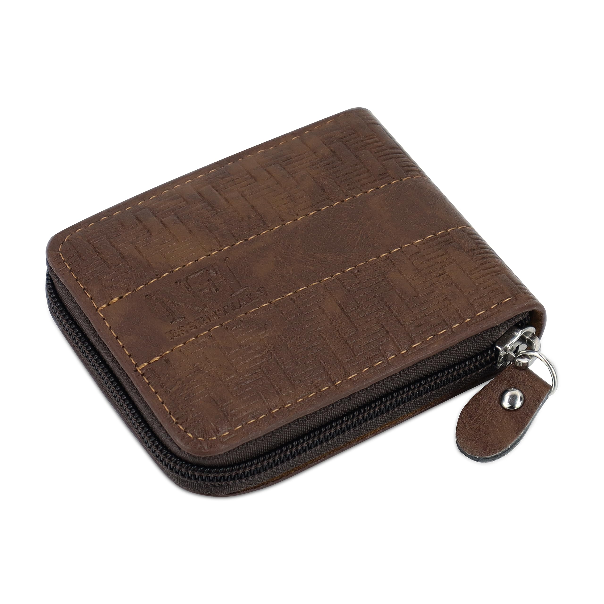 Premium PU Leather 9-Slot Vertical Card Holder - RFID Blocking Credit/Debit Card Organizer with Zipper Coin Pocket | Secure Accordion Wallet for Men & Women | Perfect for Travel, Business & Everyday Use (MW-2)