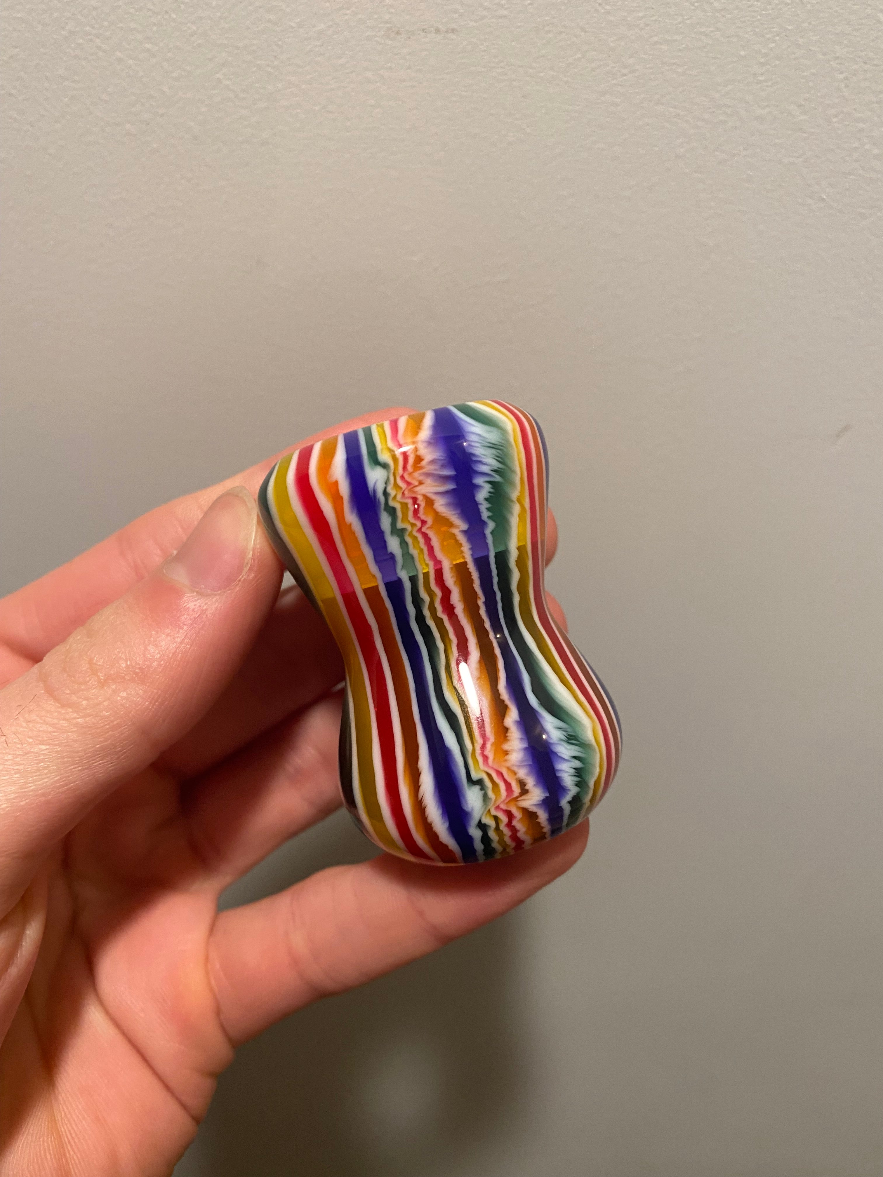 Premium Handcrafted Candy Stripe Shaving Brush Handle - Fits 24mm & 26mm Knots - Factory Second Quality - Perfect for Wet Shaving & Grooming Kits