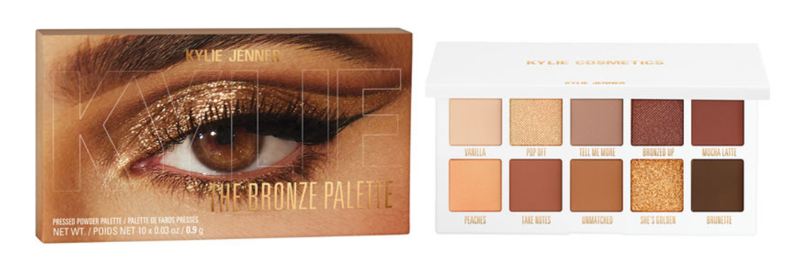 Kylie Cosmetics Kyshadow Bronze Eyeshadow Palette - 10 Highly Pigmented Matte & Shimmer Shades for Day to Night Makeup | Perfect for Parties, Weddings & Special Occasions