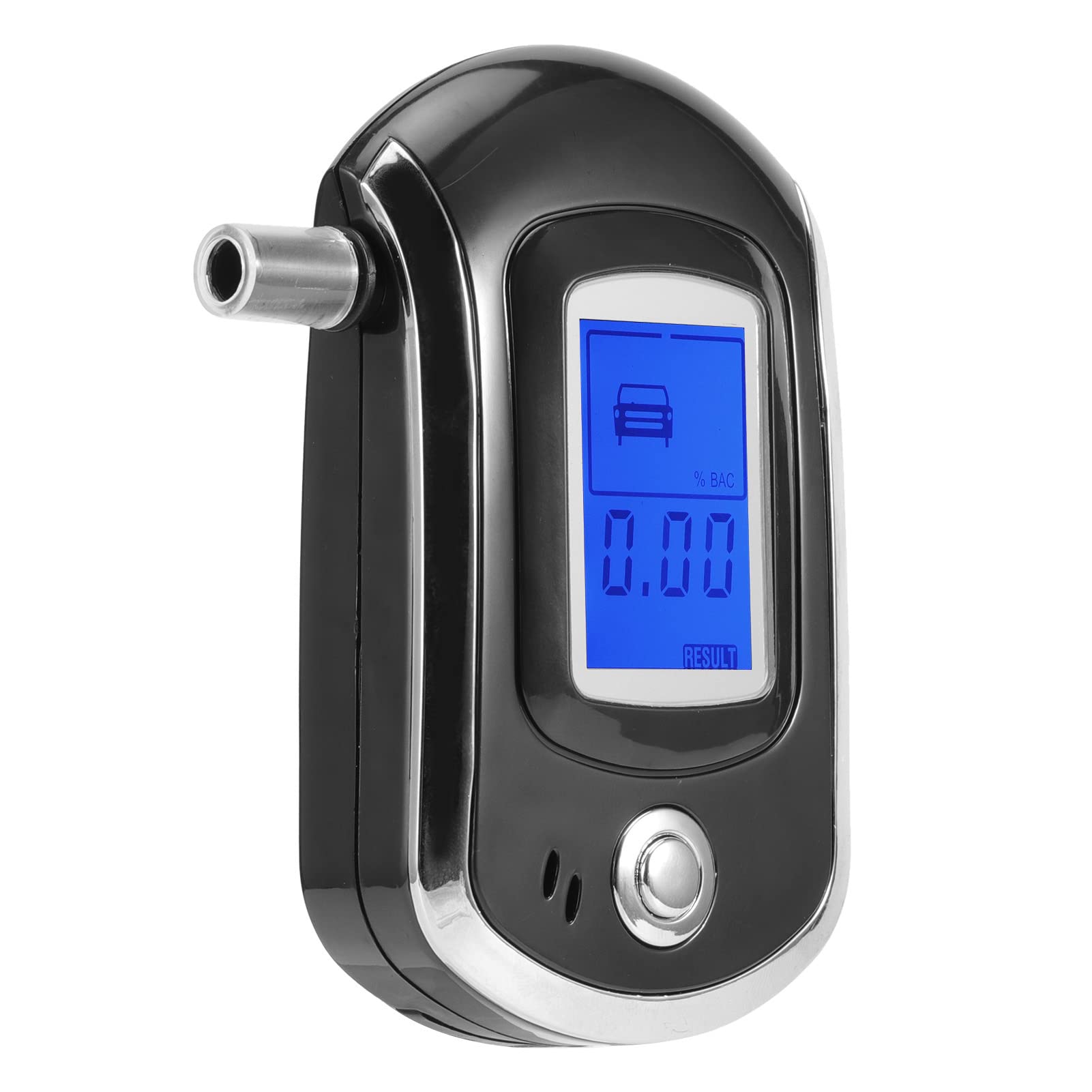 AT6000 Portable LCD Digital Breathalyzer - Professional Alcohol Tester with Blowing Function for Personal & Workplace Safety Use