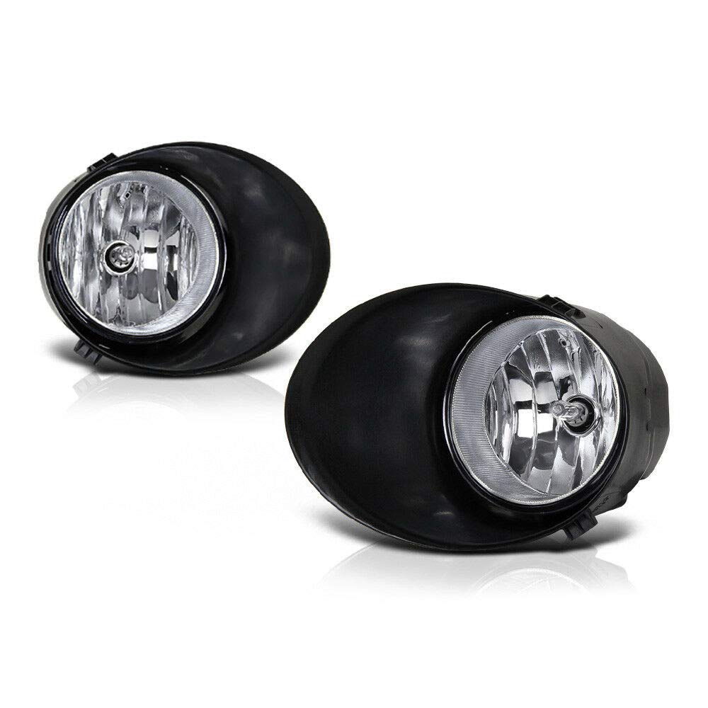 Compatible with Base Platinum SR5 Clear Front Bumper Fog Light Kit with Switch & Wiring Assembly FL-CL-TTU07-C - Perfect for Off-Roading, Night Driving & Enhanced Visibility
