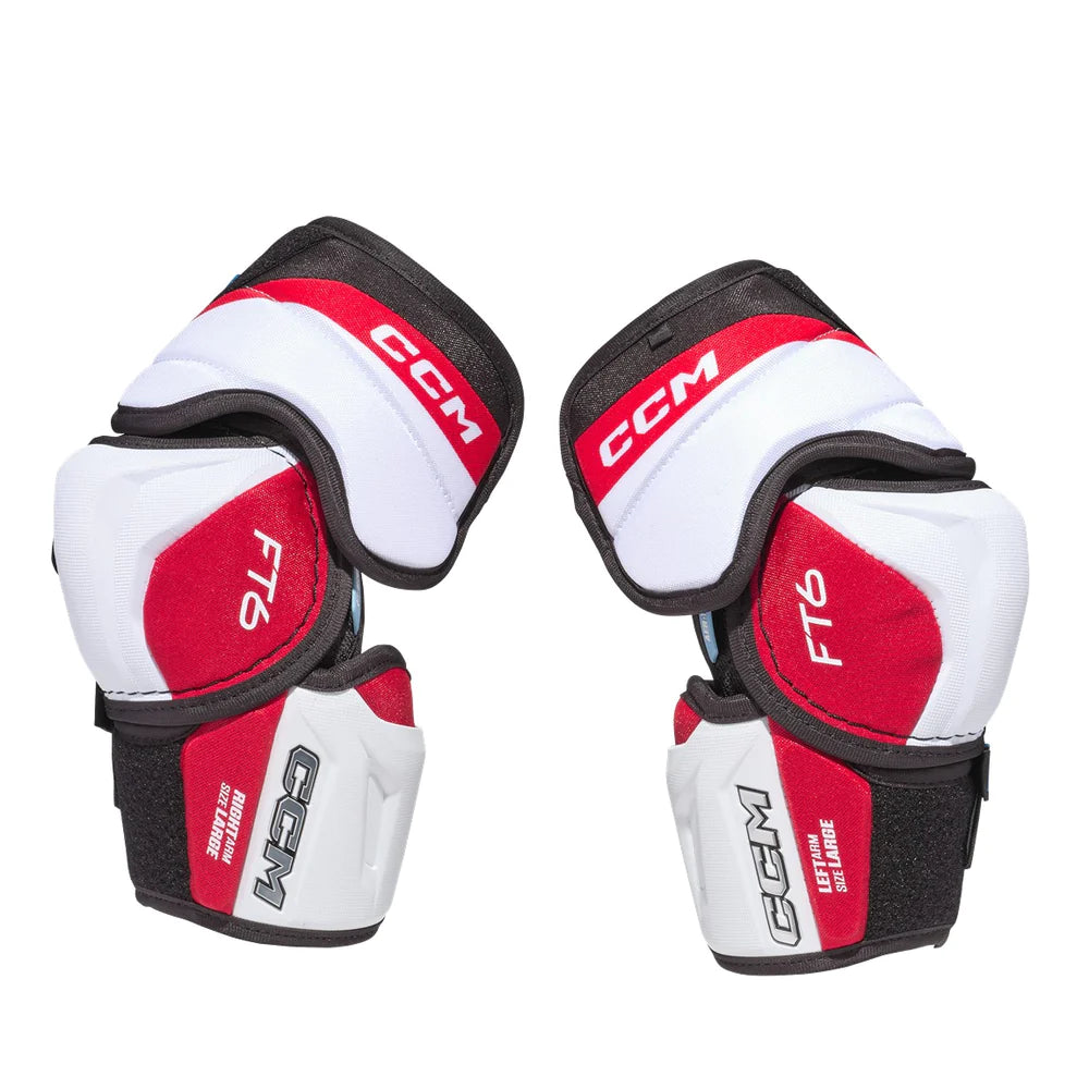 CCM Jetspeed FT6 Junior Hockey Elbow Pads - Protective Gear for Youth Ice Hockey Players - Perfect for Games, Practices & Training Sessions