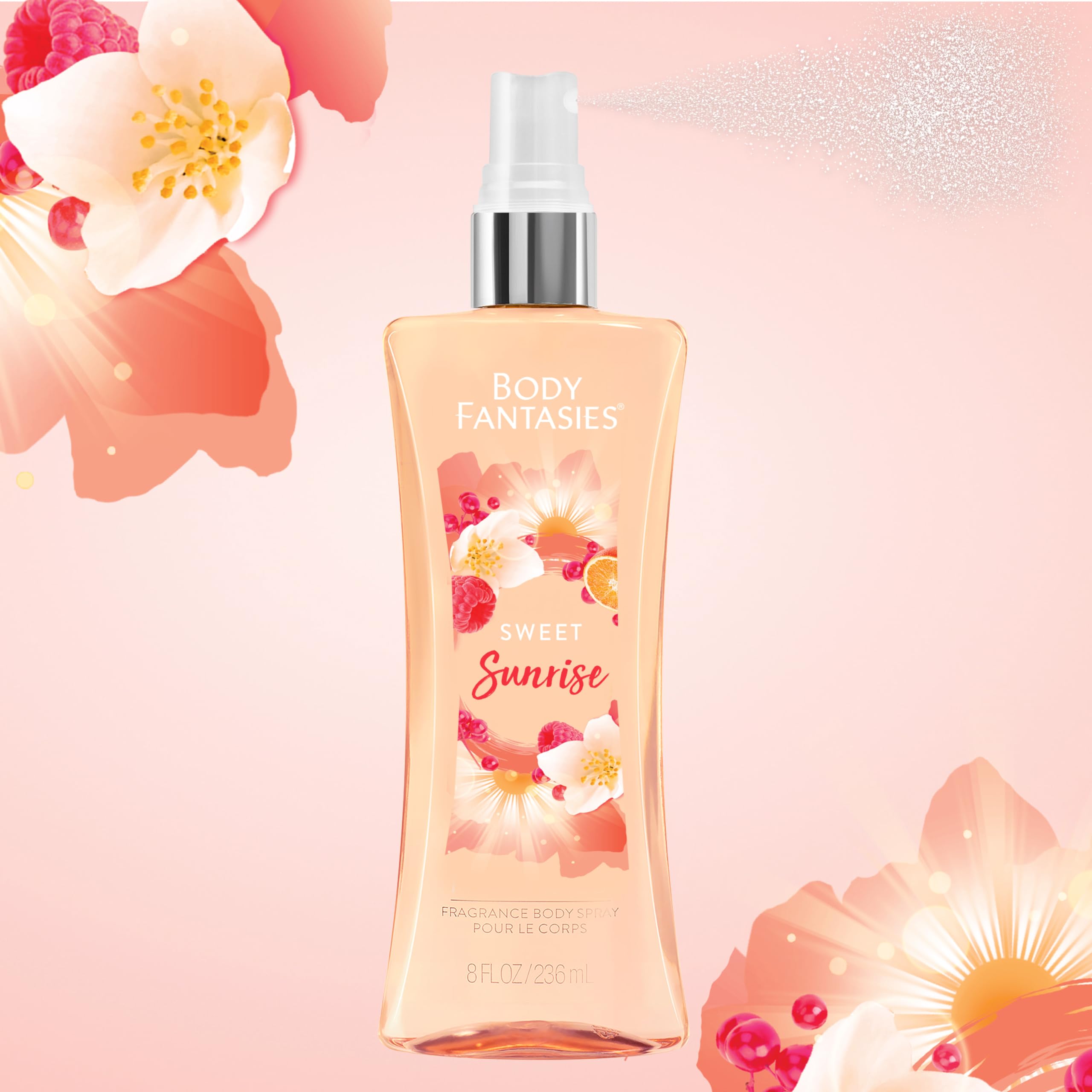 Body Fantasies Twilight Mist Fragrance Body Spray for Women & Girls – 236ml Long-Lasting Floral Perfume Mist, Alcohol-Free | Perfect for Daily Wear, Work, and Special Occasions