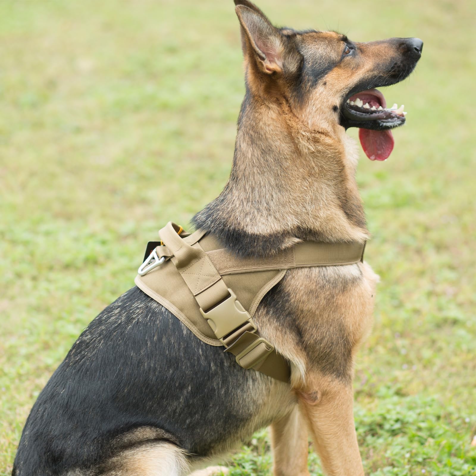 Tactical Dog Harness No-Pull Adjustable Military Vest for Medium & Large Dogs - Patrol Training Service Working Vest with Handle - Durable MCP-L Model for Outdoor Adventures & Police K9 Training