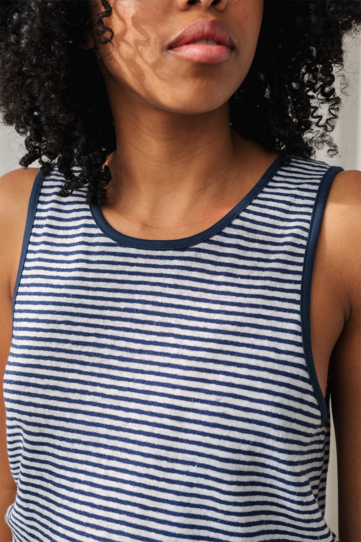 Flotta Navy Stripes Women's Casual T-Shirt - Soft Cotton Comfortable Tee for Everyday Wear, Outings & Relaxation