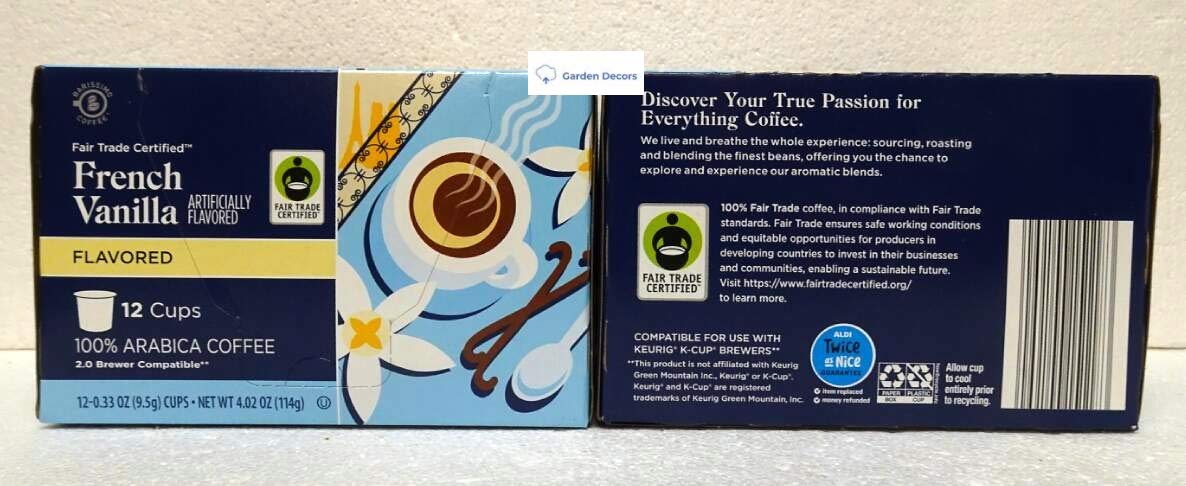 Barissimo French Vanilla Coffee Pods - 24 Count (2 Boxes of 12) Fair Trade Certified Single Serve K-Cups - Perfect for Keurig Brewers, Office Coffee Breaks & Morning Routines