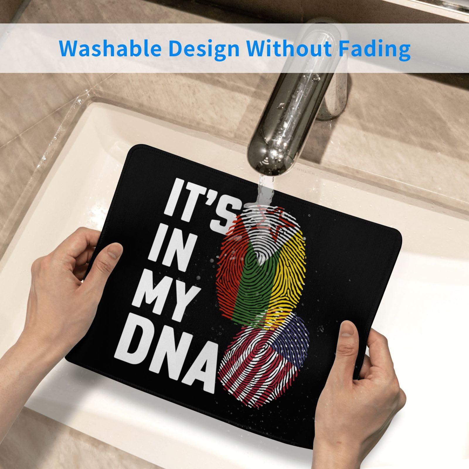 Shan State National Army DNA Design Mouse Pad - Non-Slip Rubber Base, 10x12 Inch Square Waterproof Office Desk Mat for Laptop & Computer - Perfect for Work, Gaming & Home Office Use