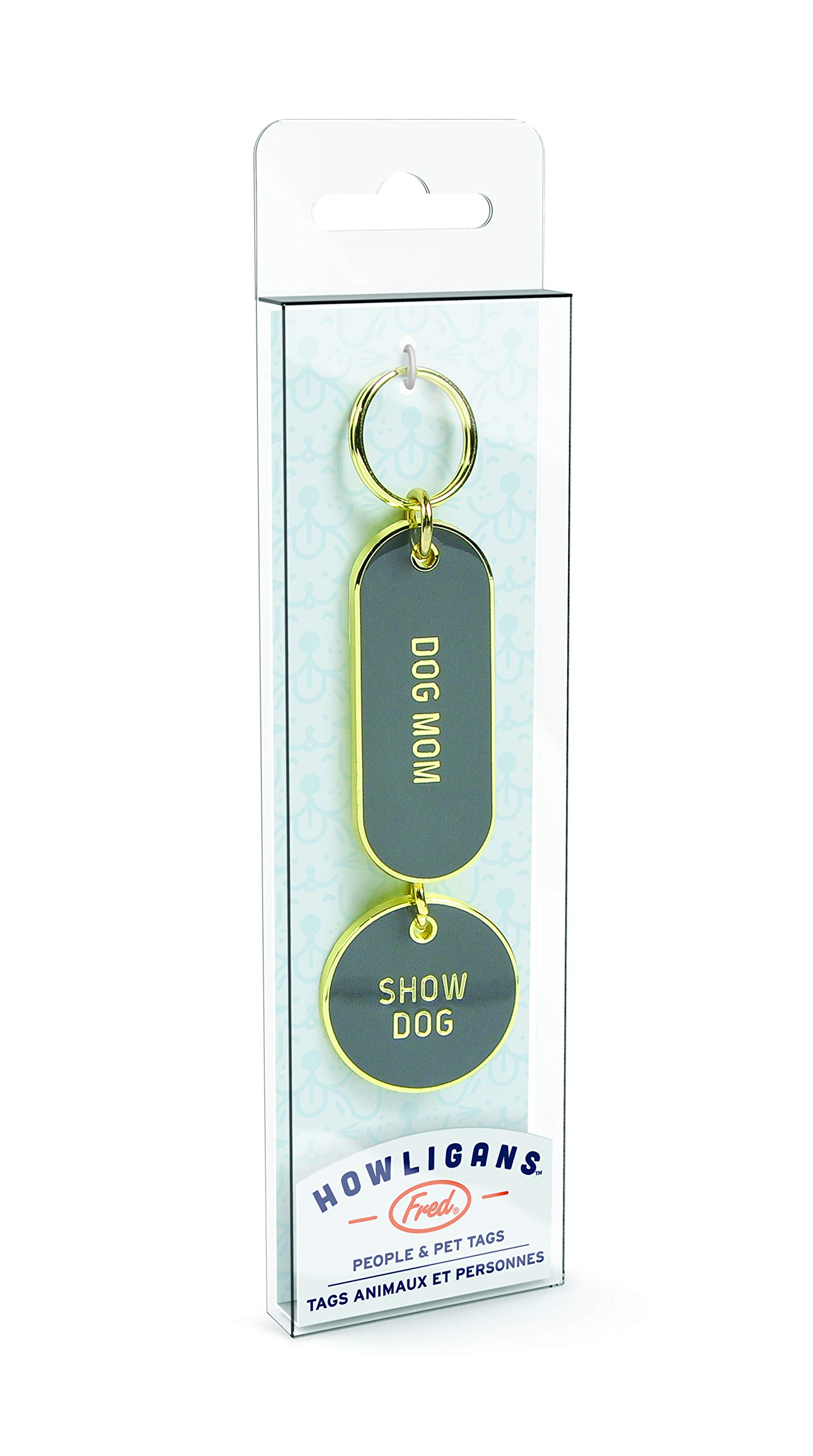 Genuine Fred Howligans Dog Collar Charm & Keychain Set - Cute Puppy Accessories for Dog Moms & Show Dogs - Perfect for Pet Fashion & Daily Walks