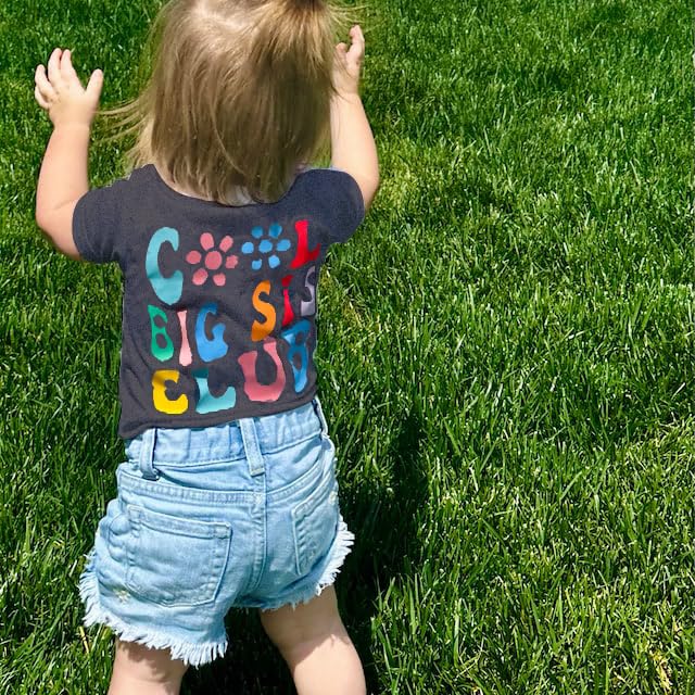Big Sister Shirt - Cool Letter Printed Top for Toddler Girls | Sibling Announcement Gift