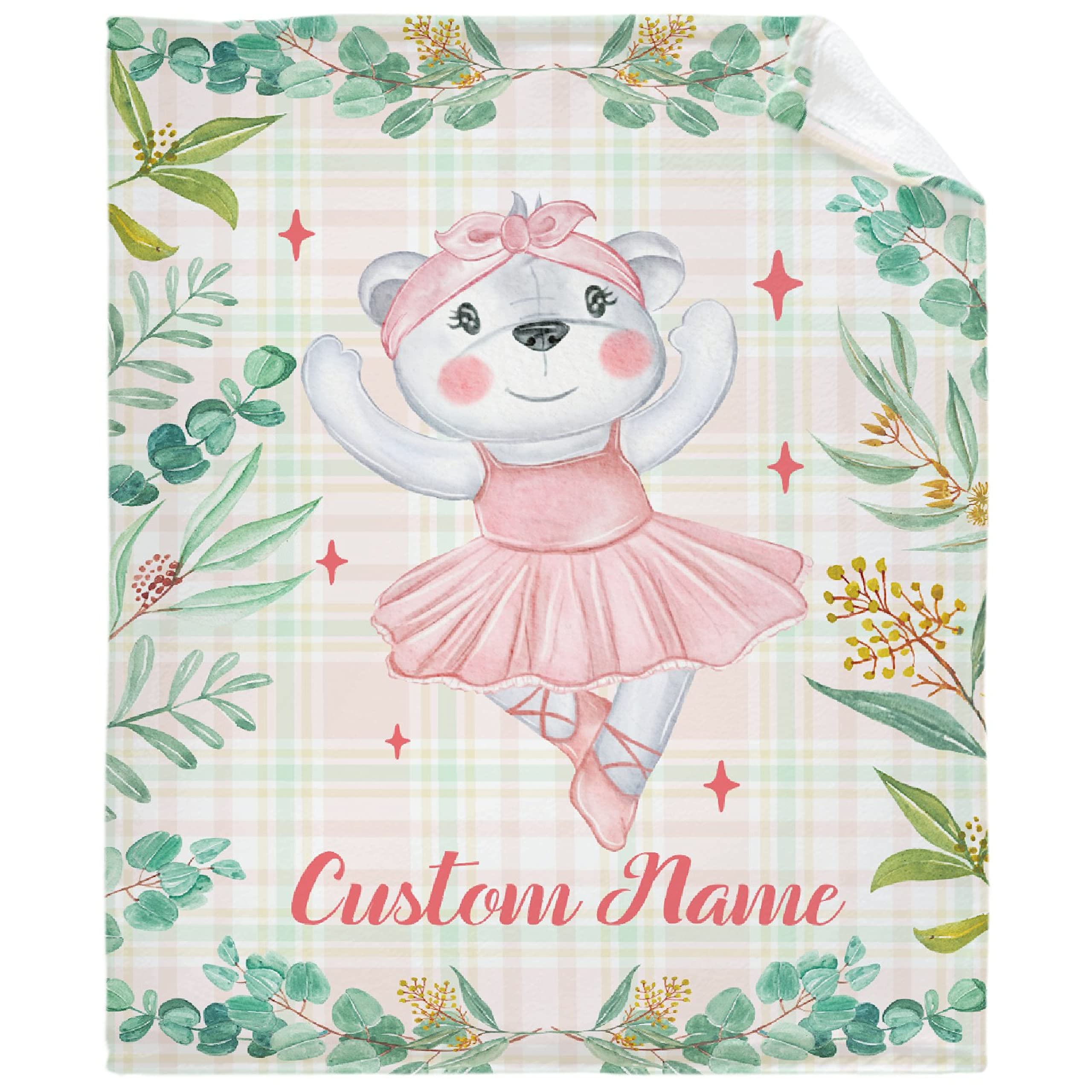 Personalized Baby Blankets with Name - Soft Fleece Throw for Newborns | Nursery & Gift
