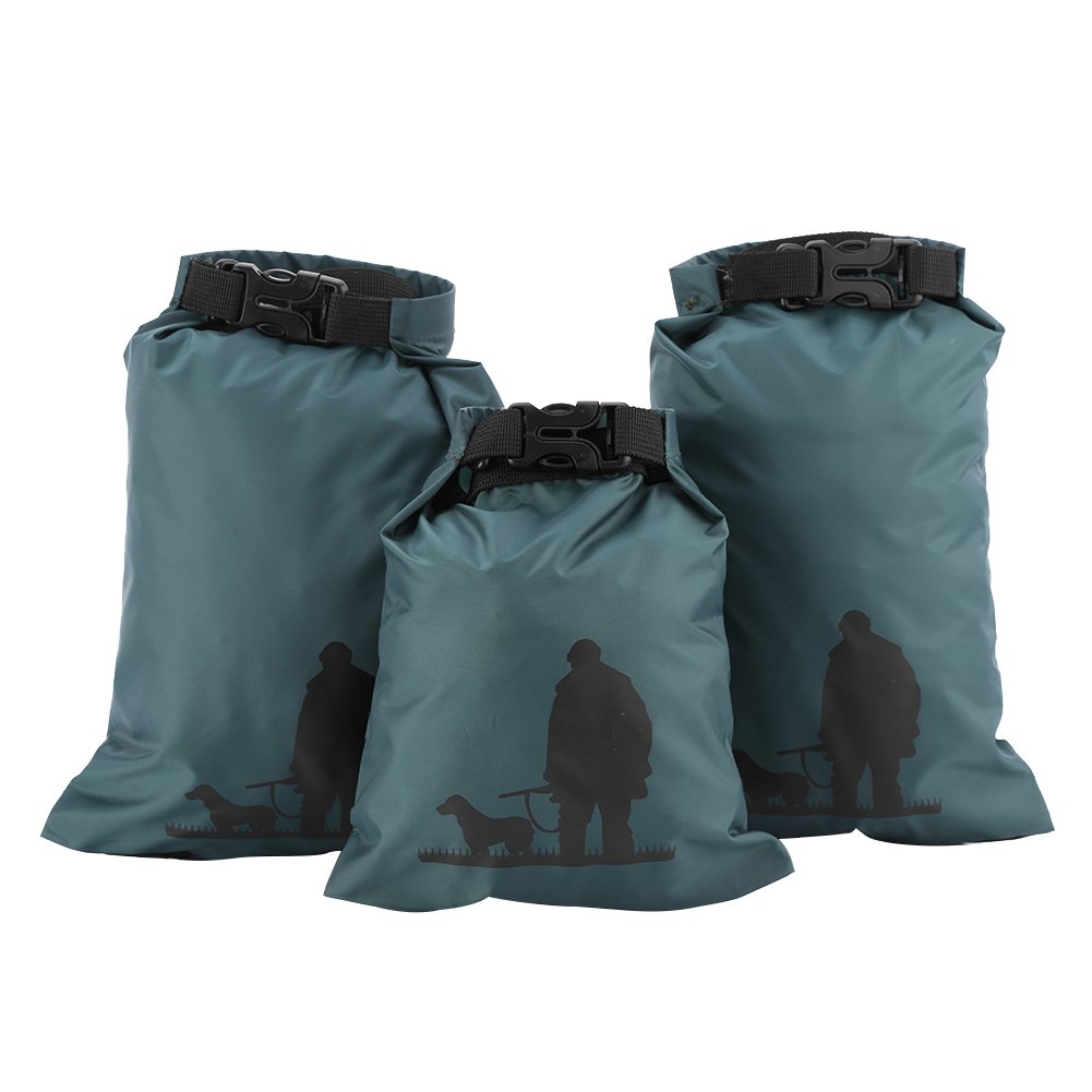 3pcs Waterproof Nylon Dry Bags for Outdoor Activities - Kayaking, Camping, Beach, Rafting | Compact Dry Storage Pouch for Gear Protection | Perfect for Water Sports, Hiking & Travel Essentials