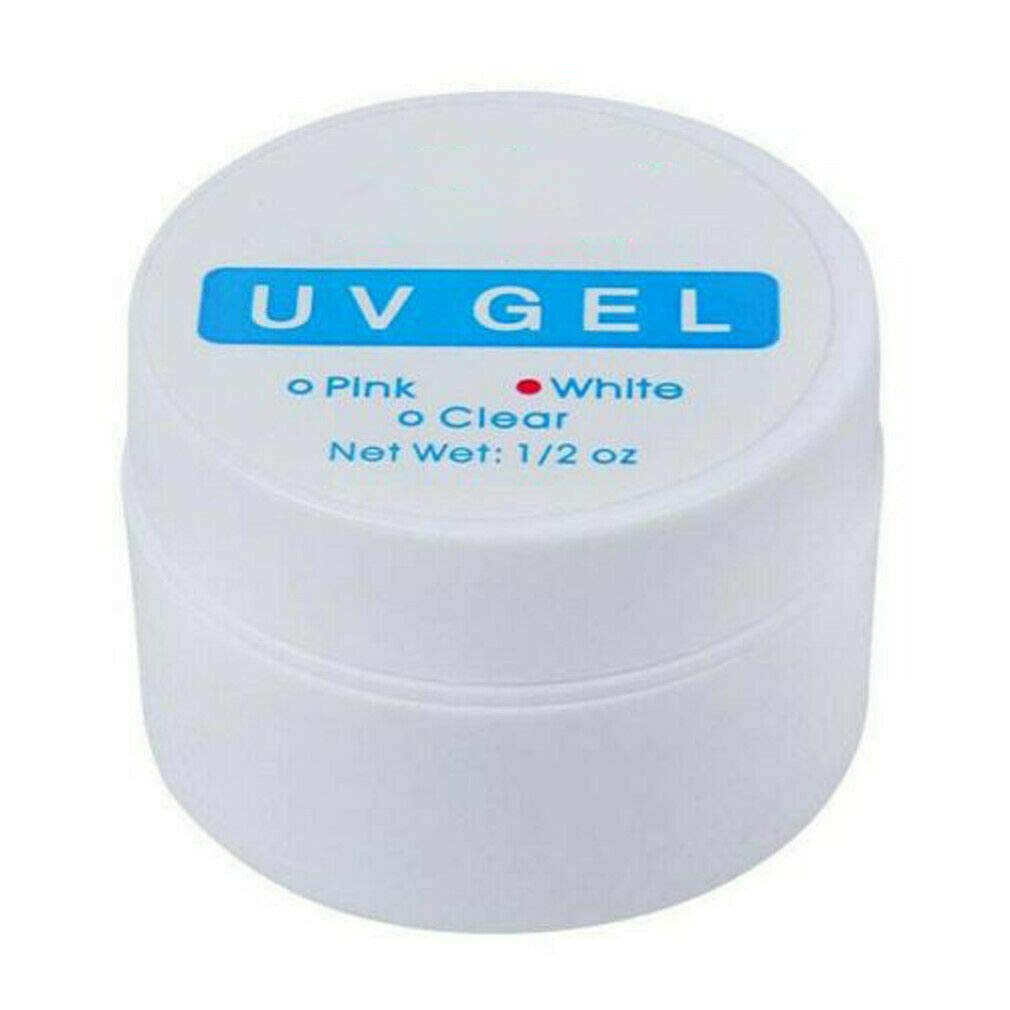 UV Builder Gel Nail Extension Kit - White Base & Top Coat Set for Stronger Nails | Professional Salon Quality DIY Manicure at Home | Perfect for Acrylic Nail Art, French Tips & Gel Polish Application