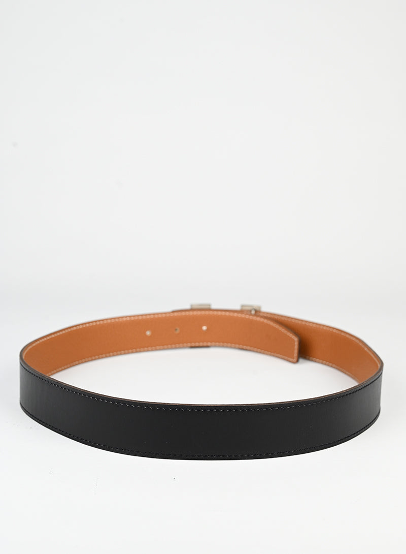 Hermès Constance Belt in Black Leather - Elegant Luxury Accessory for Women | Perfect for Office, Parties & Formal Events