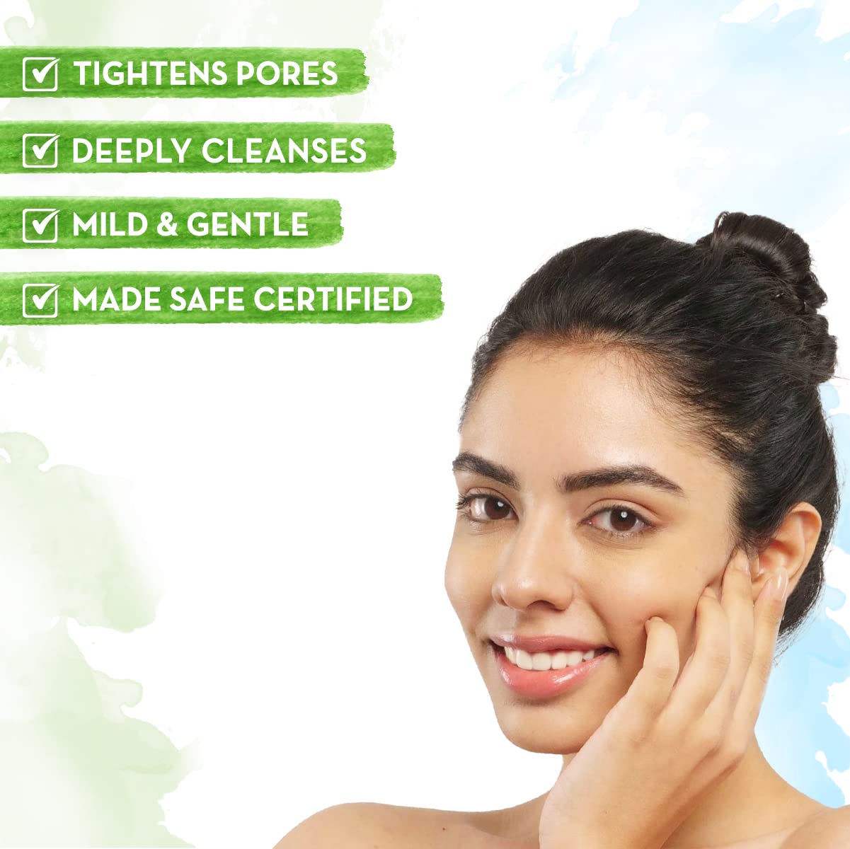 Mamaearth Green Tea Face Wash with Green Tea & Collagen for Open Pores - 100ml | Oil-Free Cleanser for Acne-Prone Skin | Daily Skincare Routine for Clear & Glowing Complexion