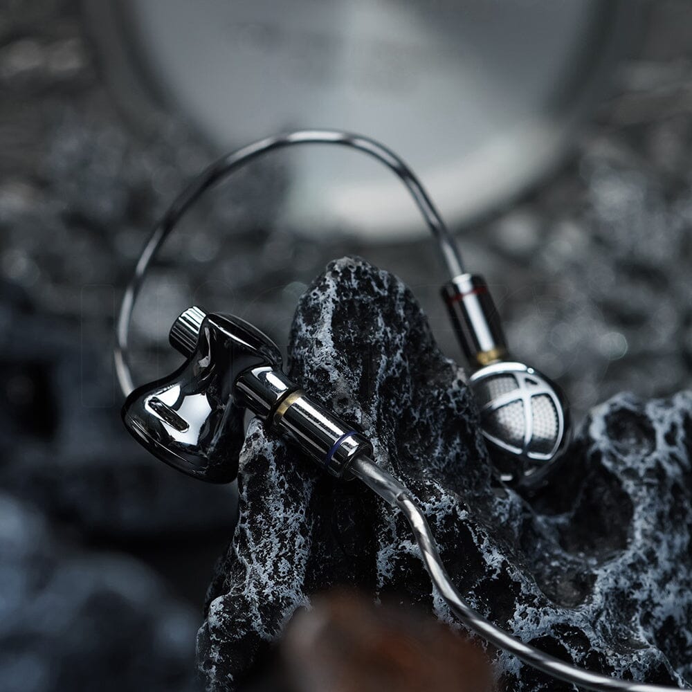 BGVP DX7 Flagship Tunable Flat Head Earbuds - High Fidelity Sound, Detachable Cable, Comfort Fit - Perfect for Audiophiles, Commuting & Workout Sessions