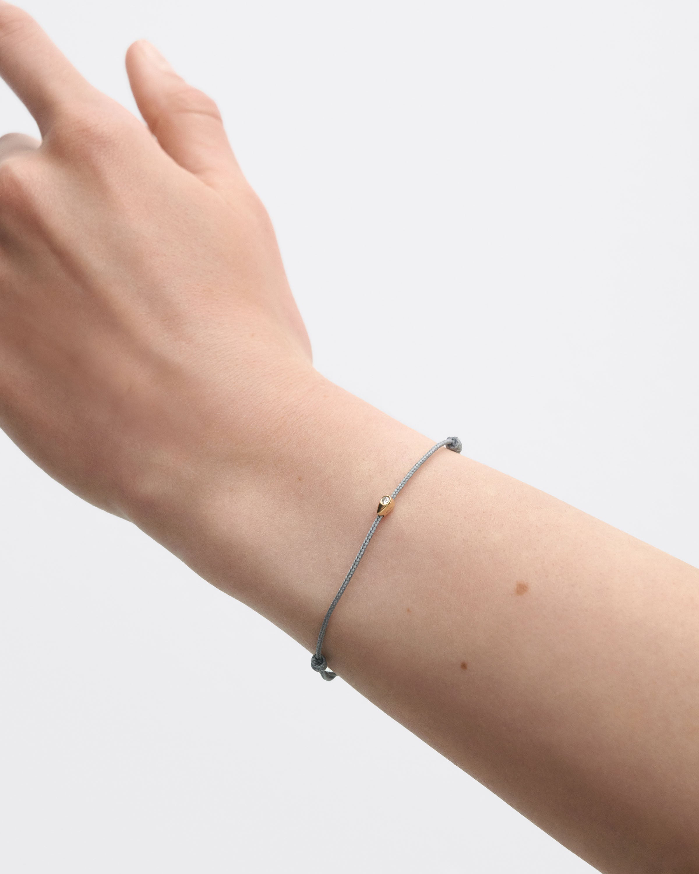 Lia Diamond Cord Bracelet for Women - Elegant Adjustable Beaded Friendship Bracelet - Perfect for Gifts, Parties, and Everyday Wear