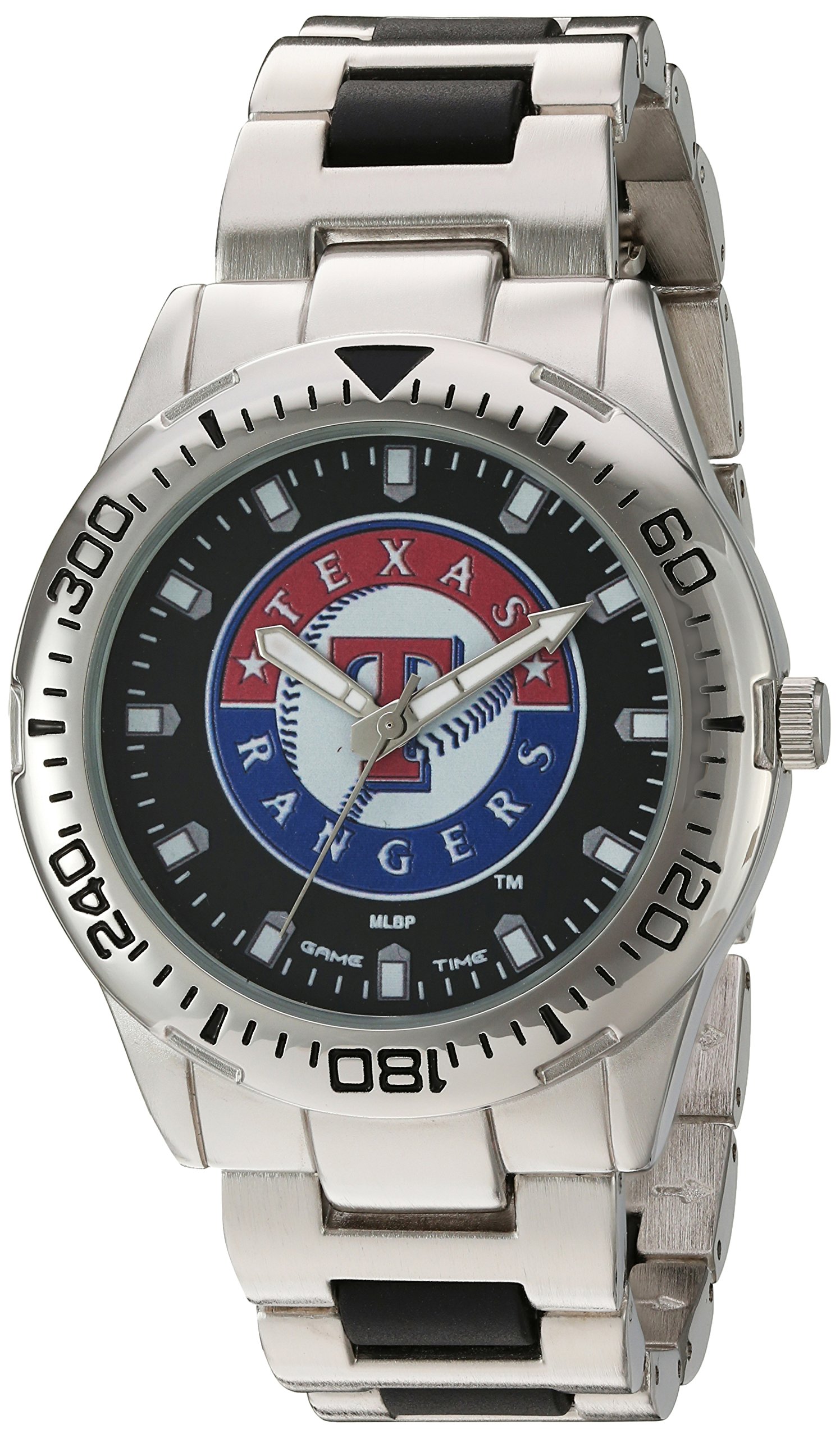MLB Heavy Hitter Men's Metal Watch - Silver for Sports & Casual Wear