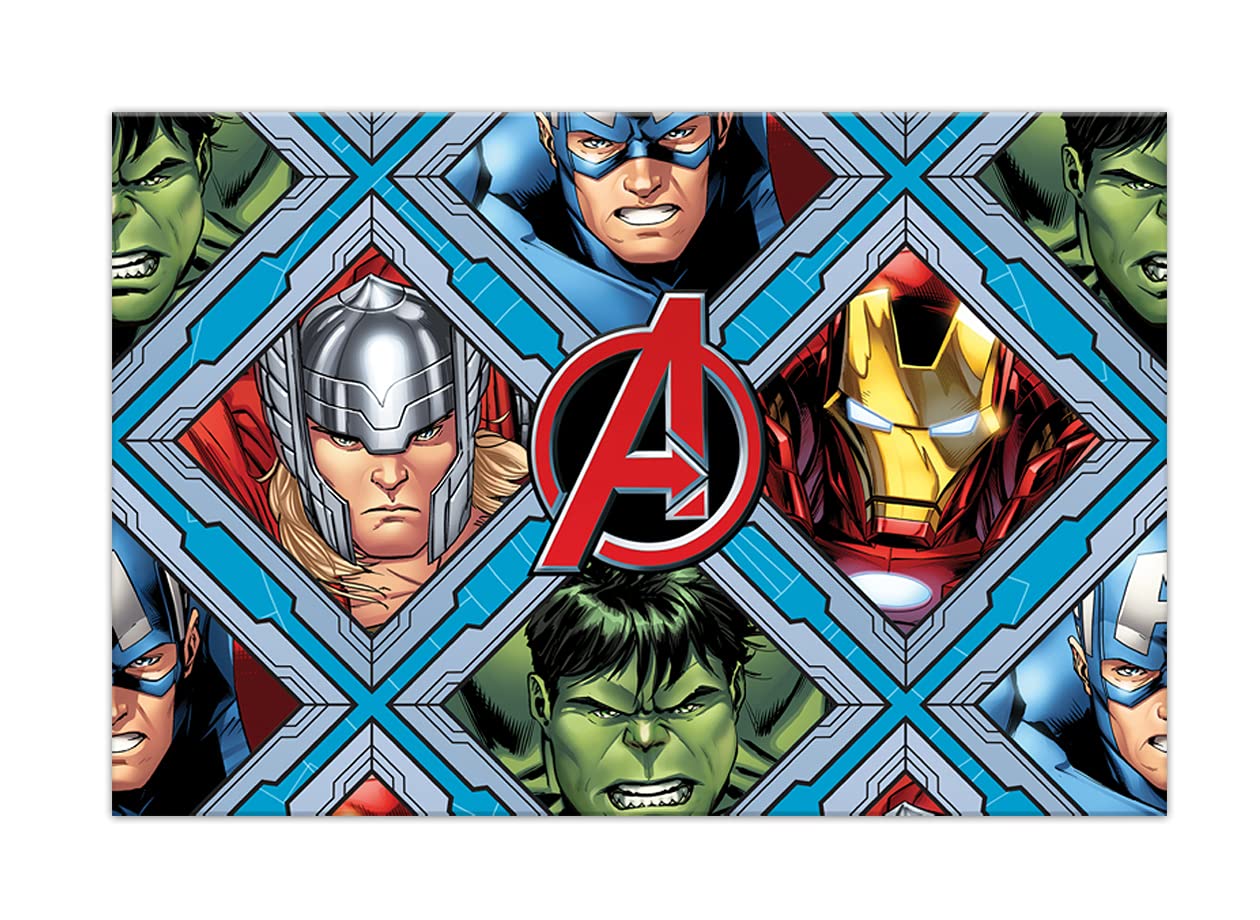 Marvel Avengers Party Tablecloth - 70 x 47 Inches Waterproof Birthday Party Decorations for Kids, Superhero Themed Table Cover - Perfect for Birthday Parties, Baby Showers & Comic-Themed Events