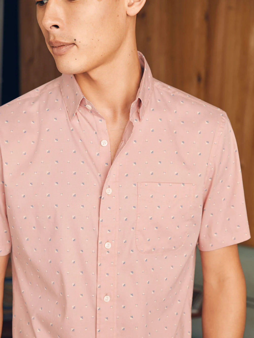 FAHERTY Short Sleeve Movement Shirt for Men - Lightweight, Breathable & Comfortable - Perfect for Travel, Hiking & Outdoor Adventures